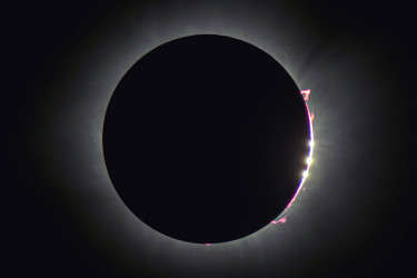 Photo of the solar eclipse of 04/08/2024 by Oscar Martín Mesonero