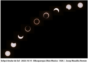Photo of the solar eclipse of 10/14/2023 by Josep Masalles