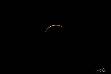 Photo of the solar eclipse of 04/08/2024 by Tim Martin