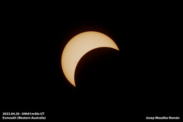 Photo of the solar eclipse of 04/20/2023 by Josep Masalles