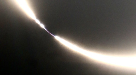 Photo of the solar eclipse of 10/02/2024 by Judy Anderson