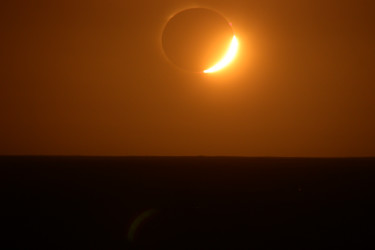 Photo of the solar eclipse of 12/04/2021 by Judy Anderson