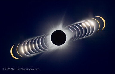 Photo of the solar eclipse of 08/21/2017 by Alan Dyer