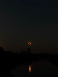 Photo of the solar eclipse of 08/12/2026 by Domenico Frattolillo