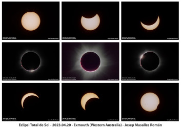 Photo of the solar eclipse of 04/20/2023 by Josep Masalles