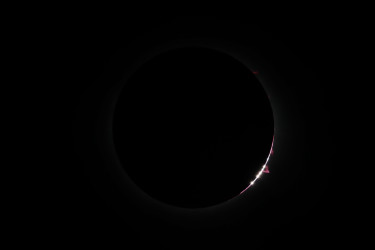 Photo of the solar eclipse of 04/08/2024 by Judy Anderson