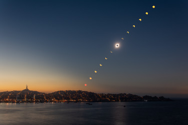 Photo of the solar eclipse of 07/02/2019 by Gwenael Blanck