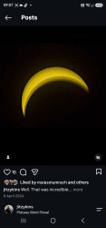 Photo of the solar eclipse of 04/08/2024 by Jane Lappin