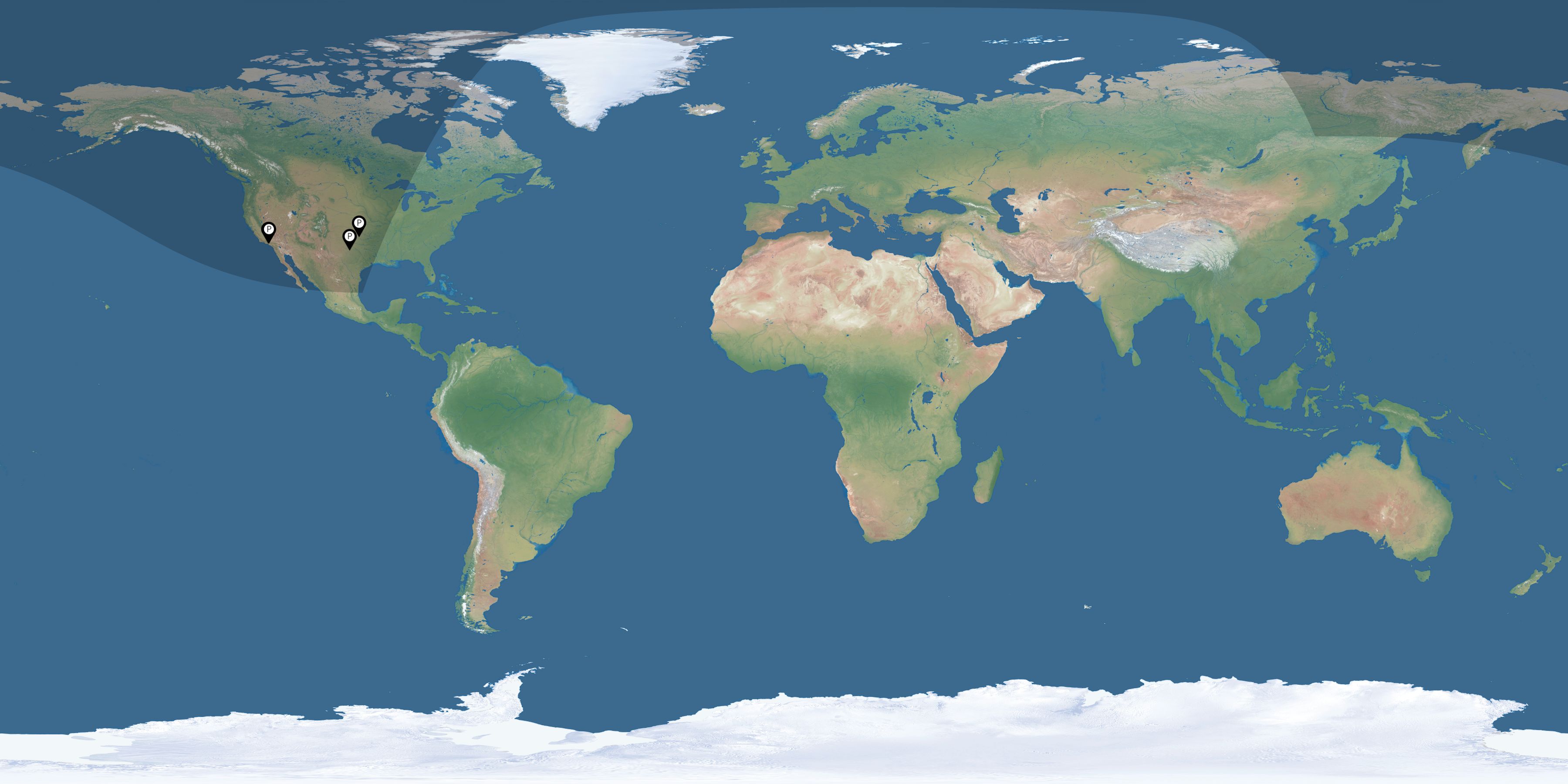 Map of all observers of the solar eclipse of 09/20/1960