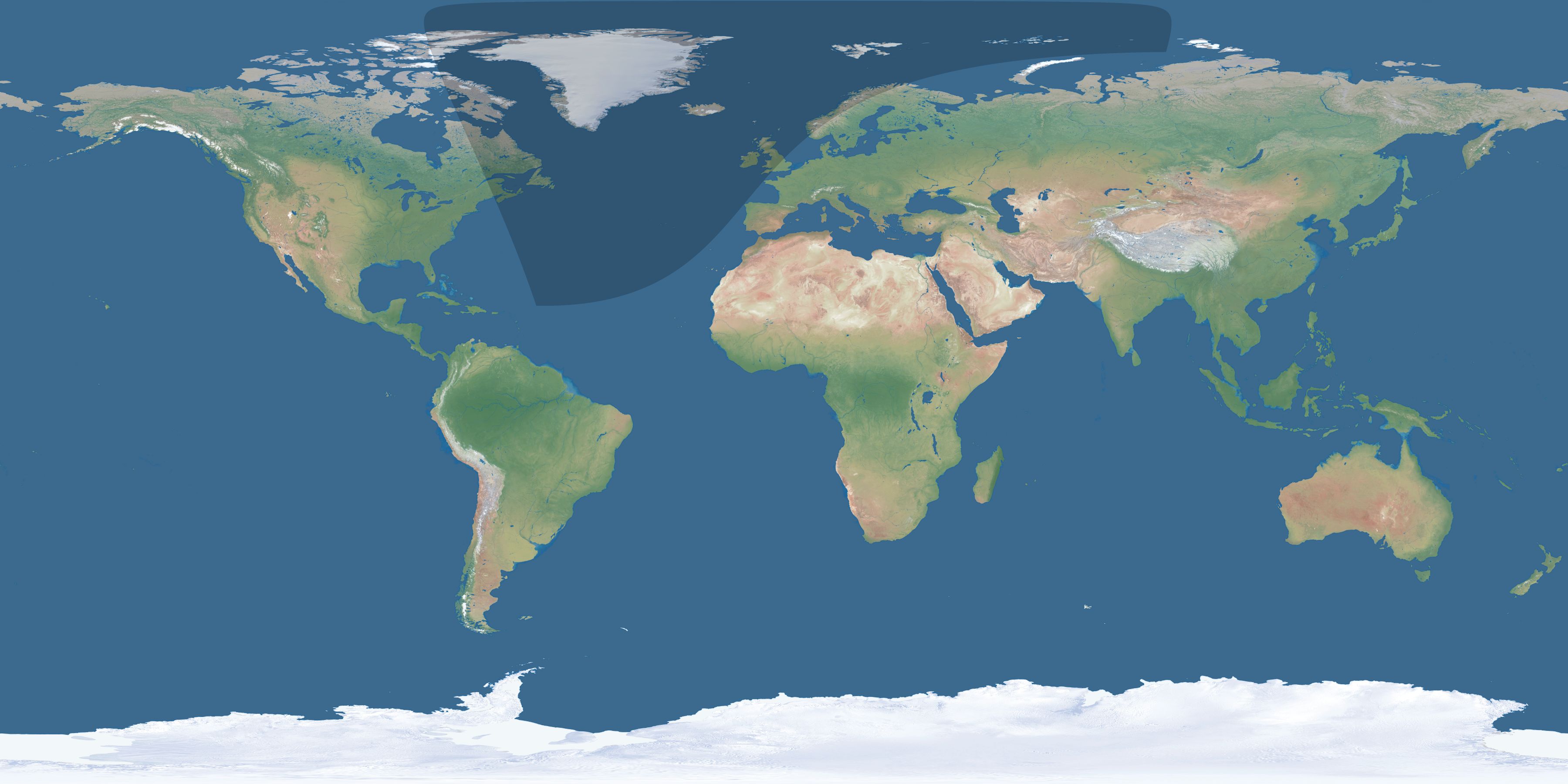 Map of the umbra and penumbra path of the solar eclipse of 03/10/1244