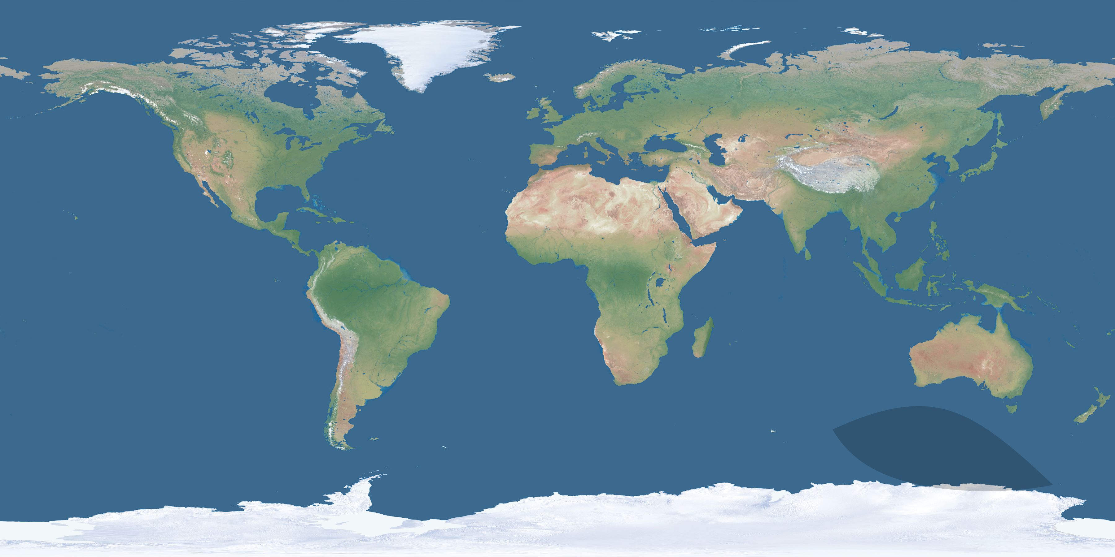 Map of the umbra and penumbra path of the solar eclipse of 07/04/1266