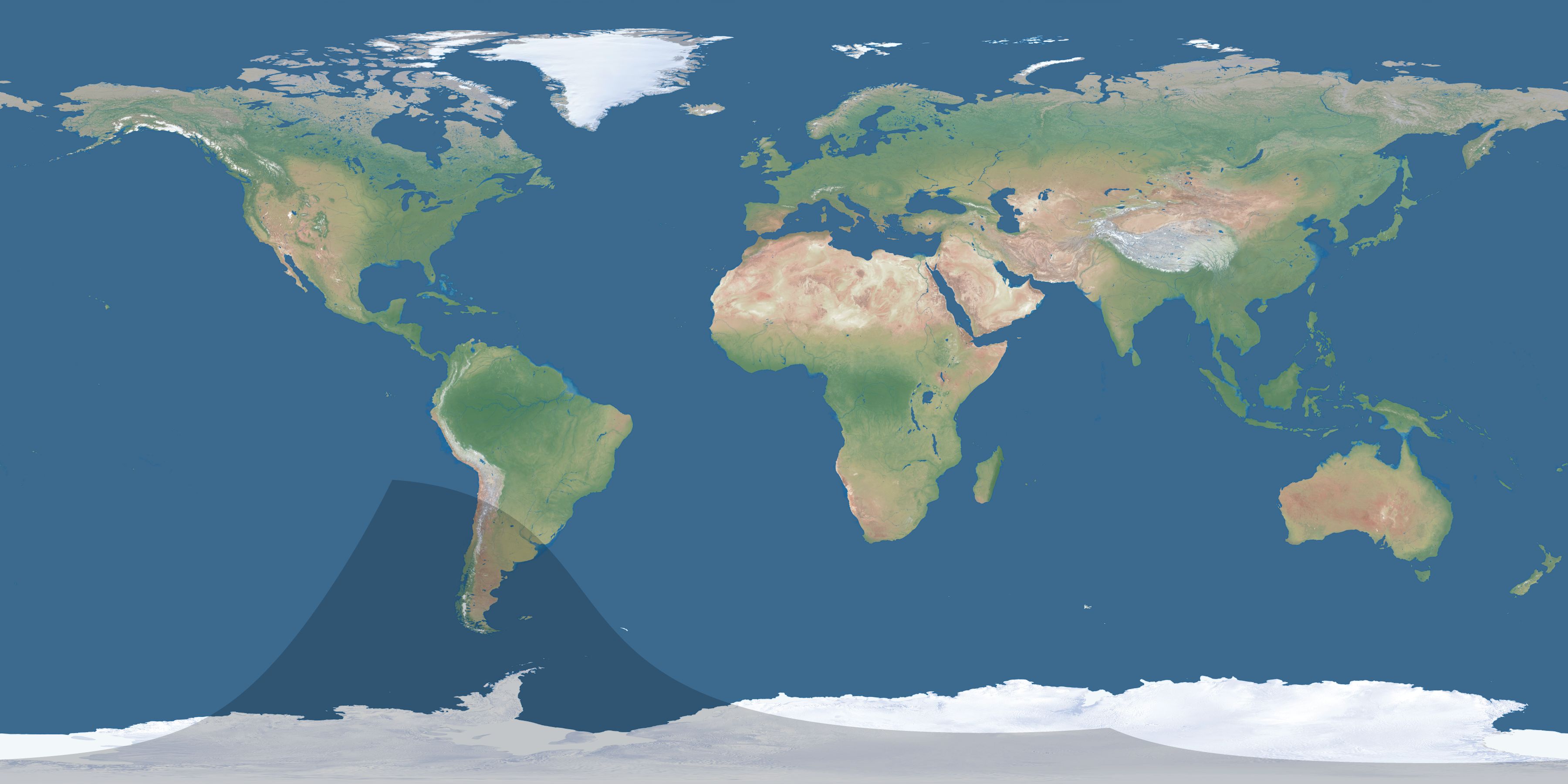 Map of the umbra and penumbra path of the solar eclipse of 09/25/1280