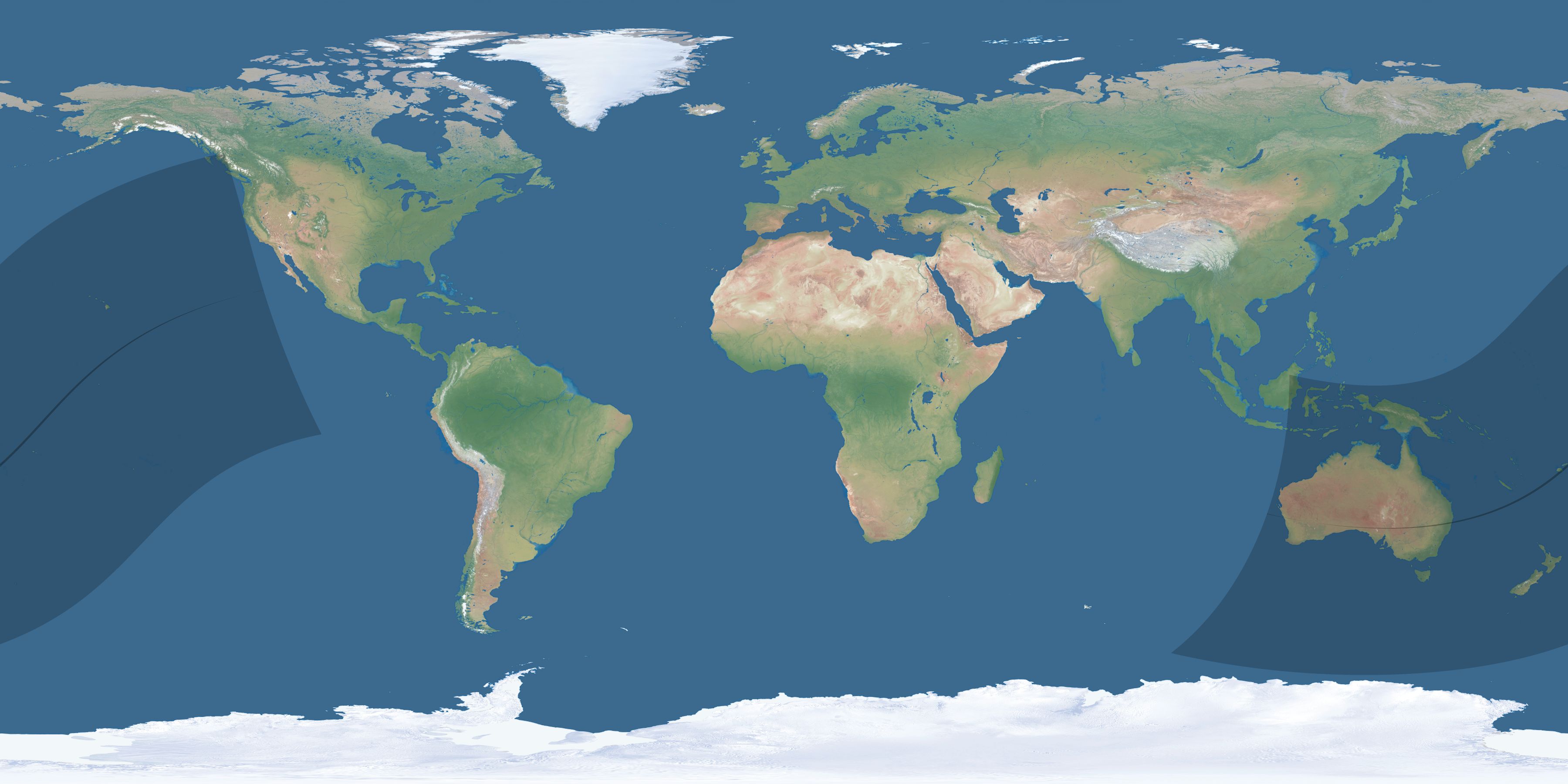 Map of the umbra and penumbra path of the solar eclipse of 02/10/1282
