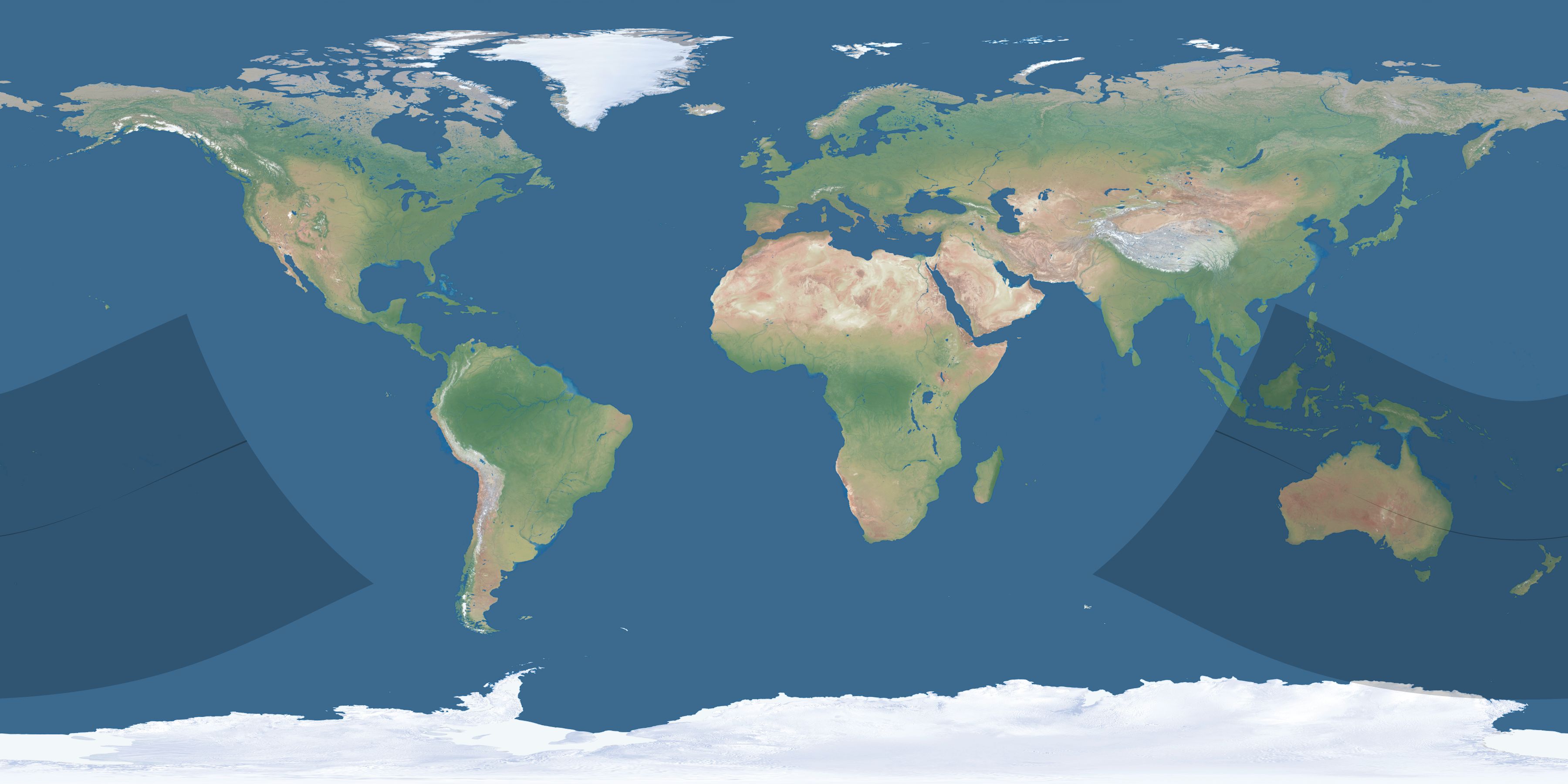 Map of the umbra and penumbra path of the solar eclipse of 11/28/1285