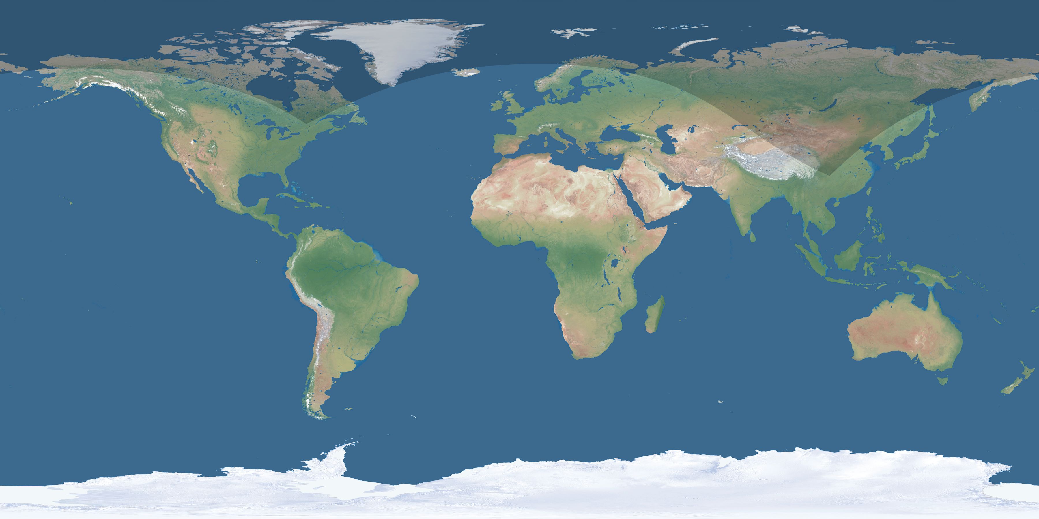 Map of the umbra and penumbra path of the solar eclipse of 06/26/1302