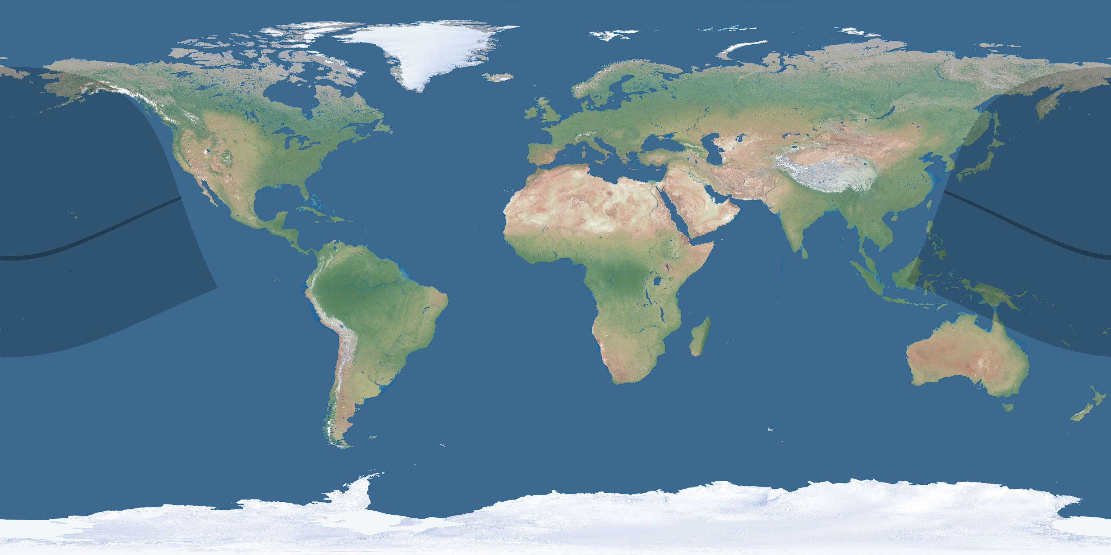 Map of the umbra and penumbra path of the solar eclipse of 11/27/1304