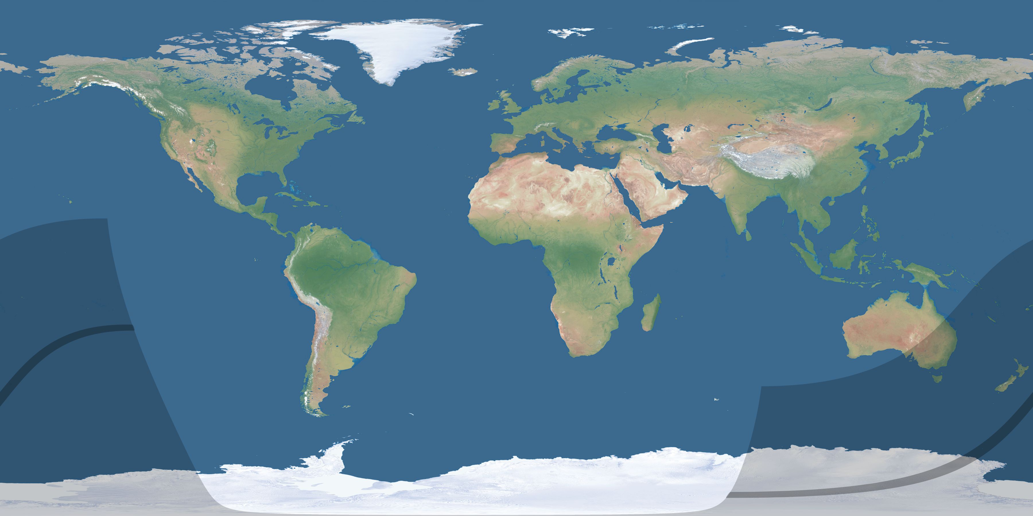 Map of the umbra and penumbra path of the solar eclipse of 03/14/1317