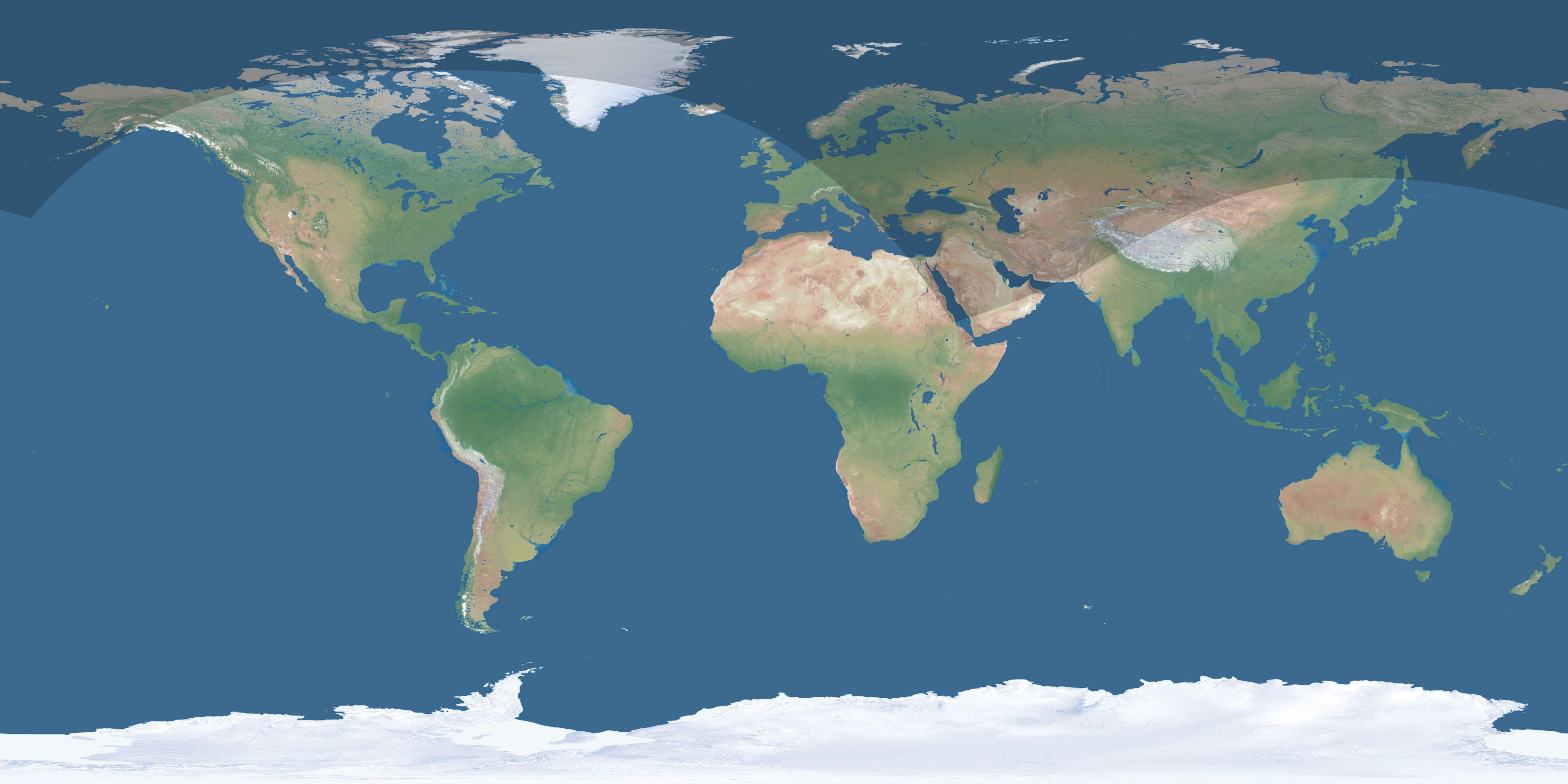 Map of the umbra and penumbra path of the solar eclipse of 04/24/1324