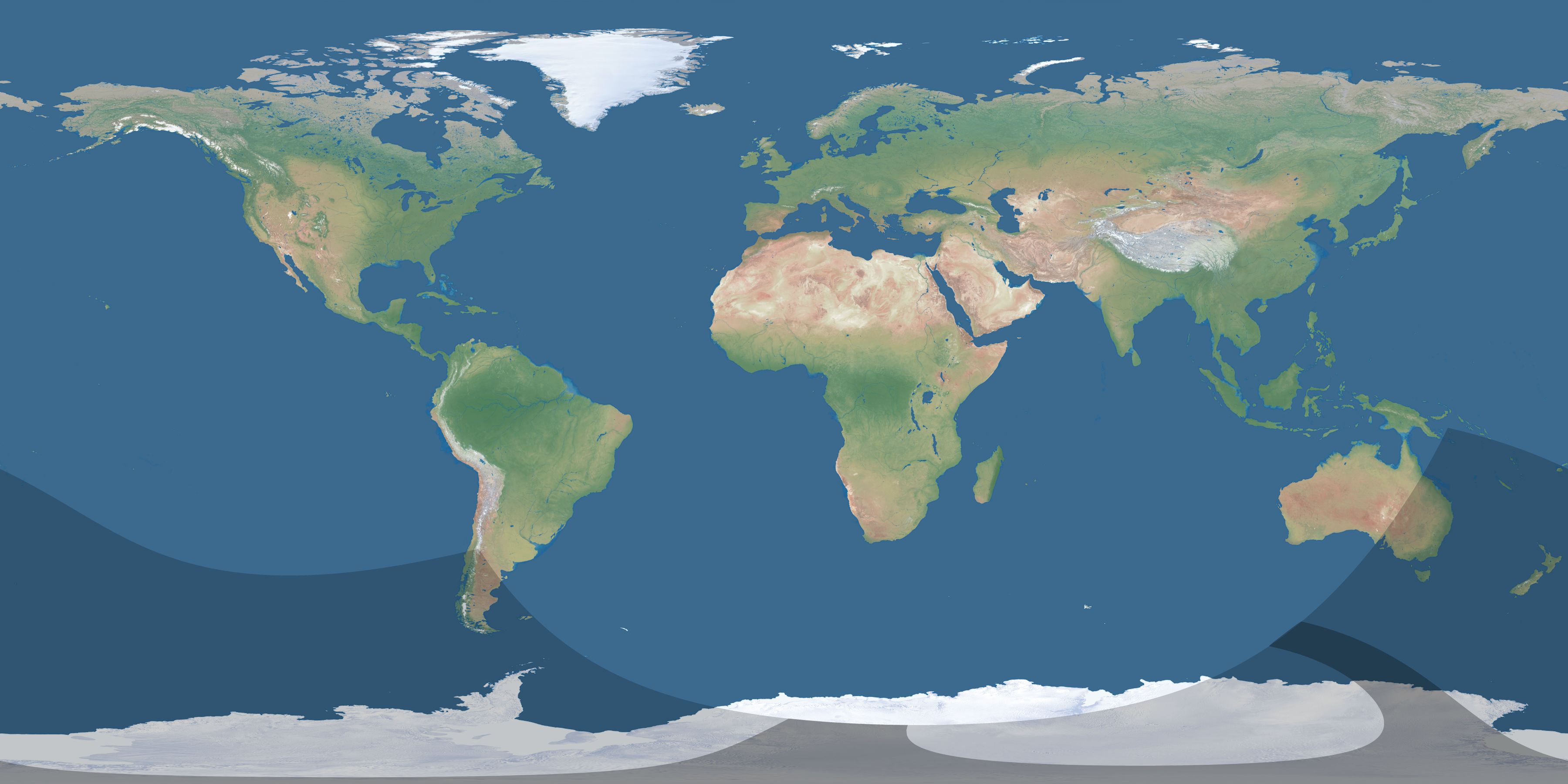 Map of the umbra and penumbra path of the solar eclipse of 10/18/1324
