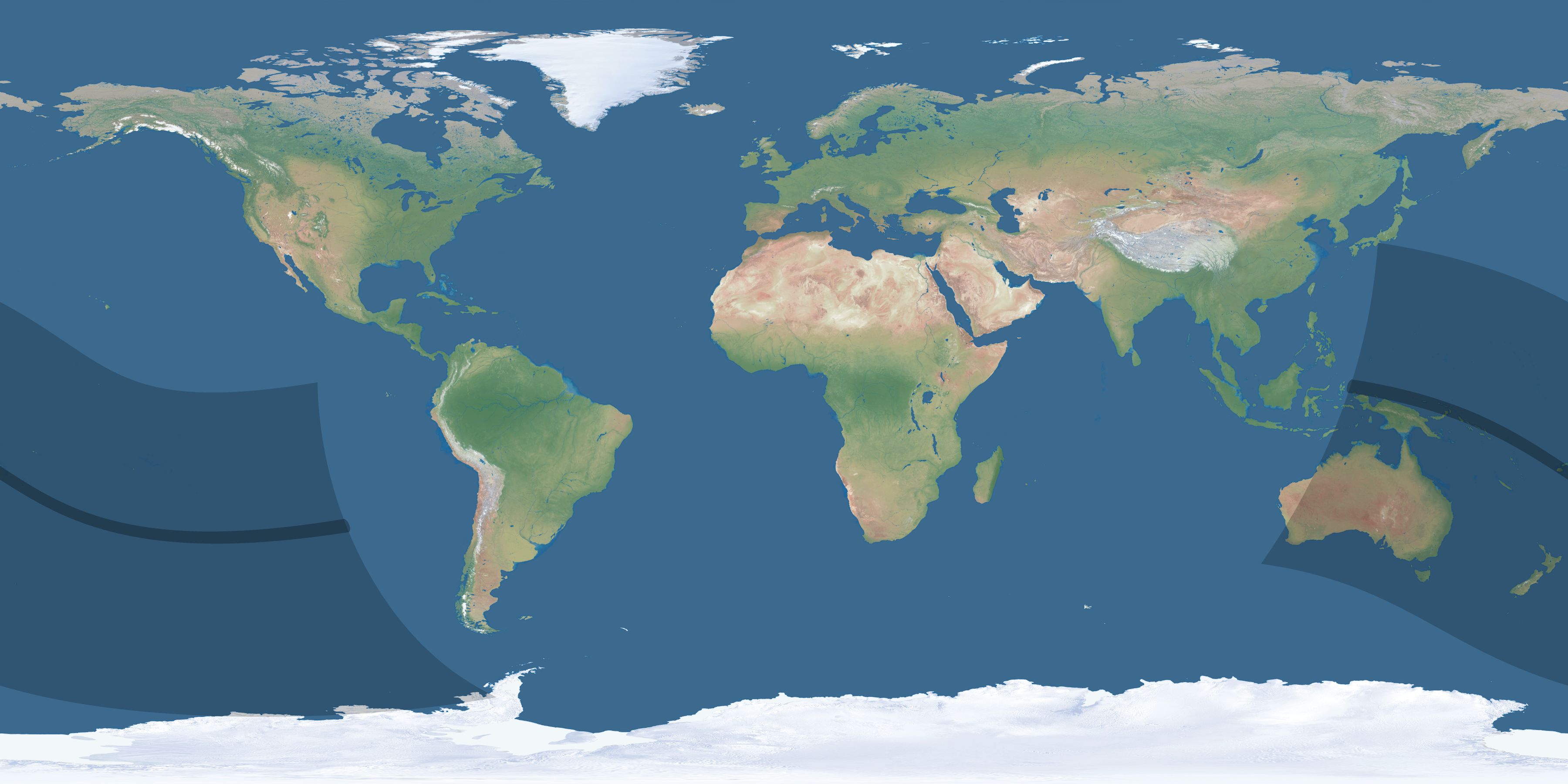 Map of the umbra and penumbra path of the solar eclipse of 10/07/1325
