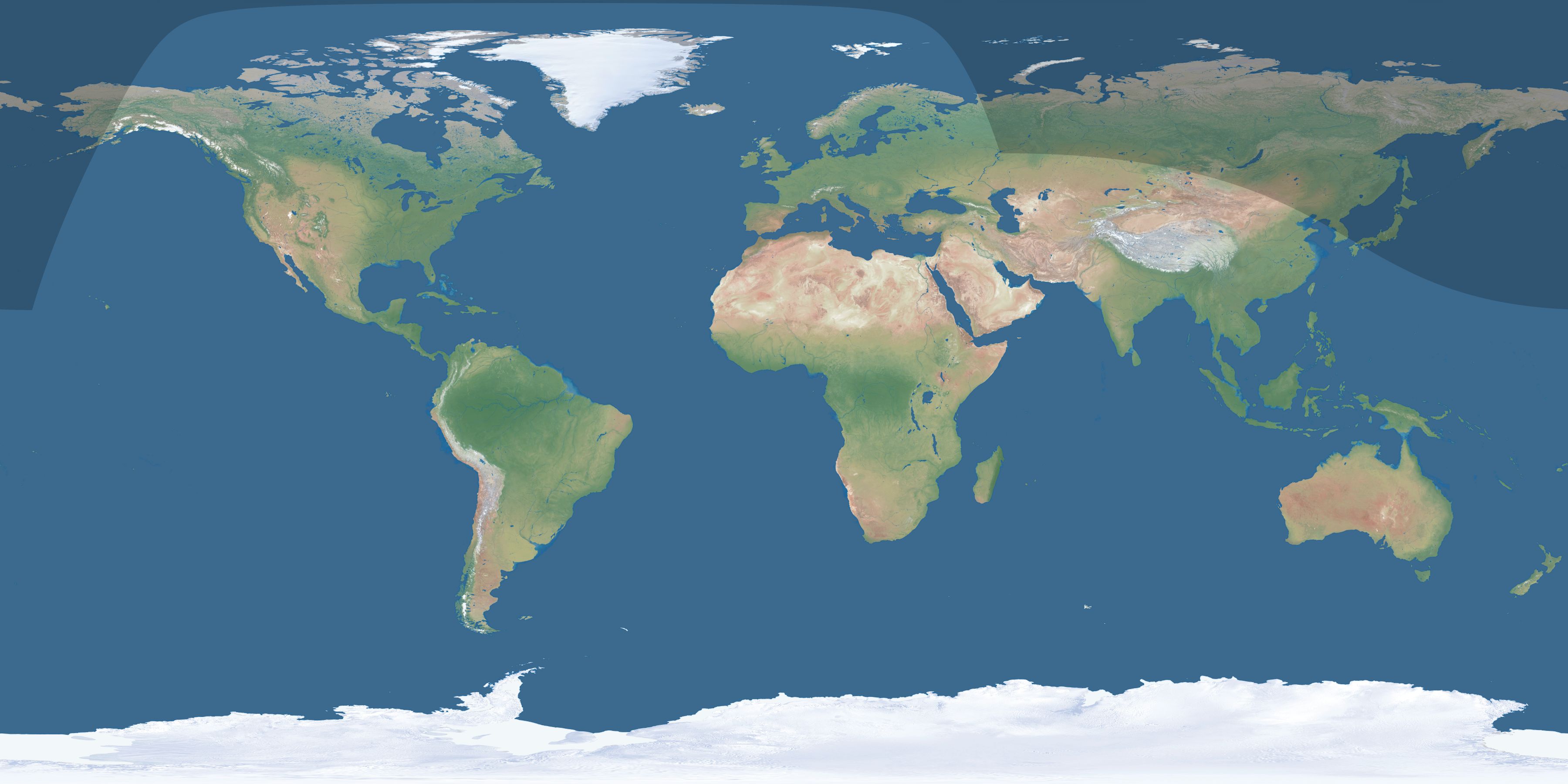 Map of the umbra and penumbra path of the solar eclipse of 09/16/1327