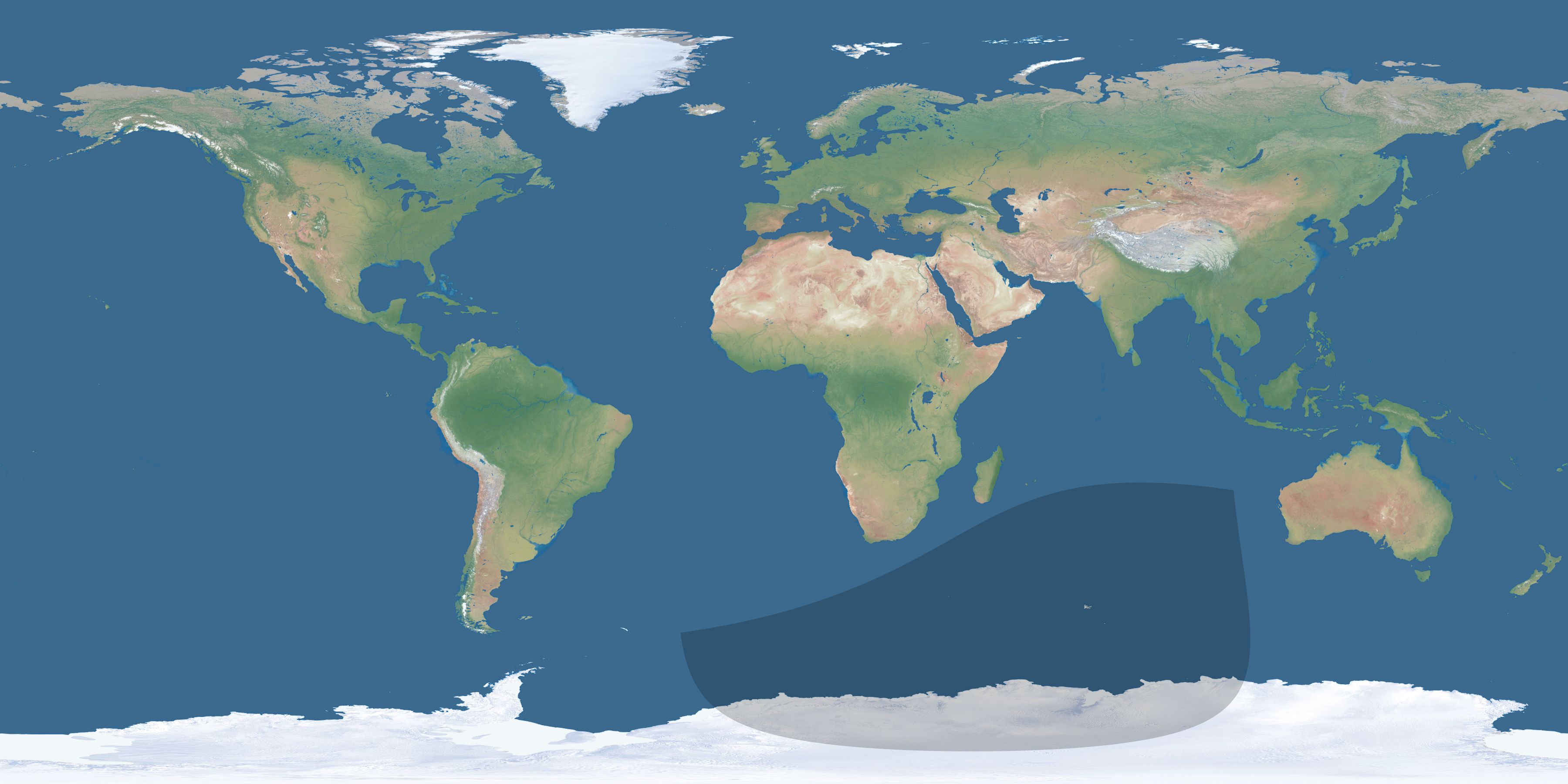 Map of the umbra and penumbra path of the solar eclipse of 04/03/1345