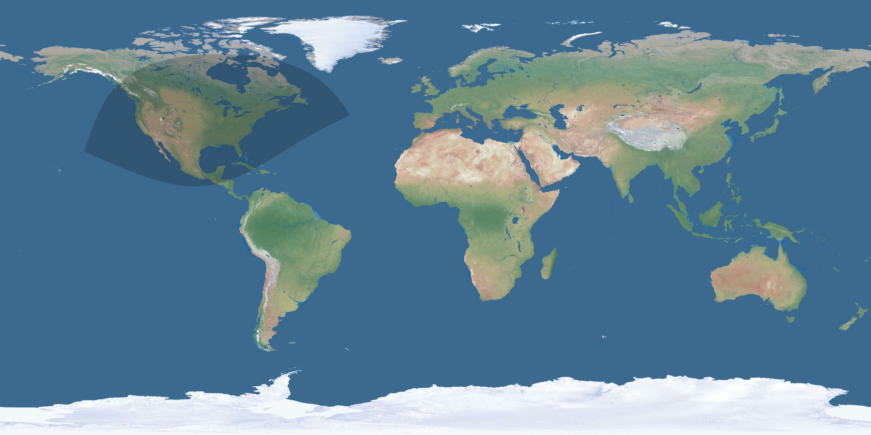 Map of the umbra and penumbra path of the solar eclipse of 12/20/1359
