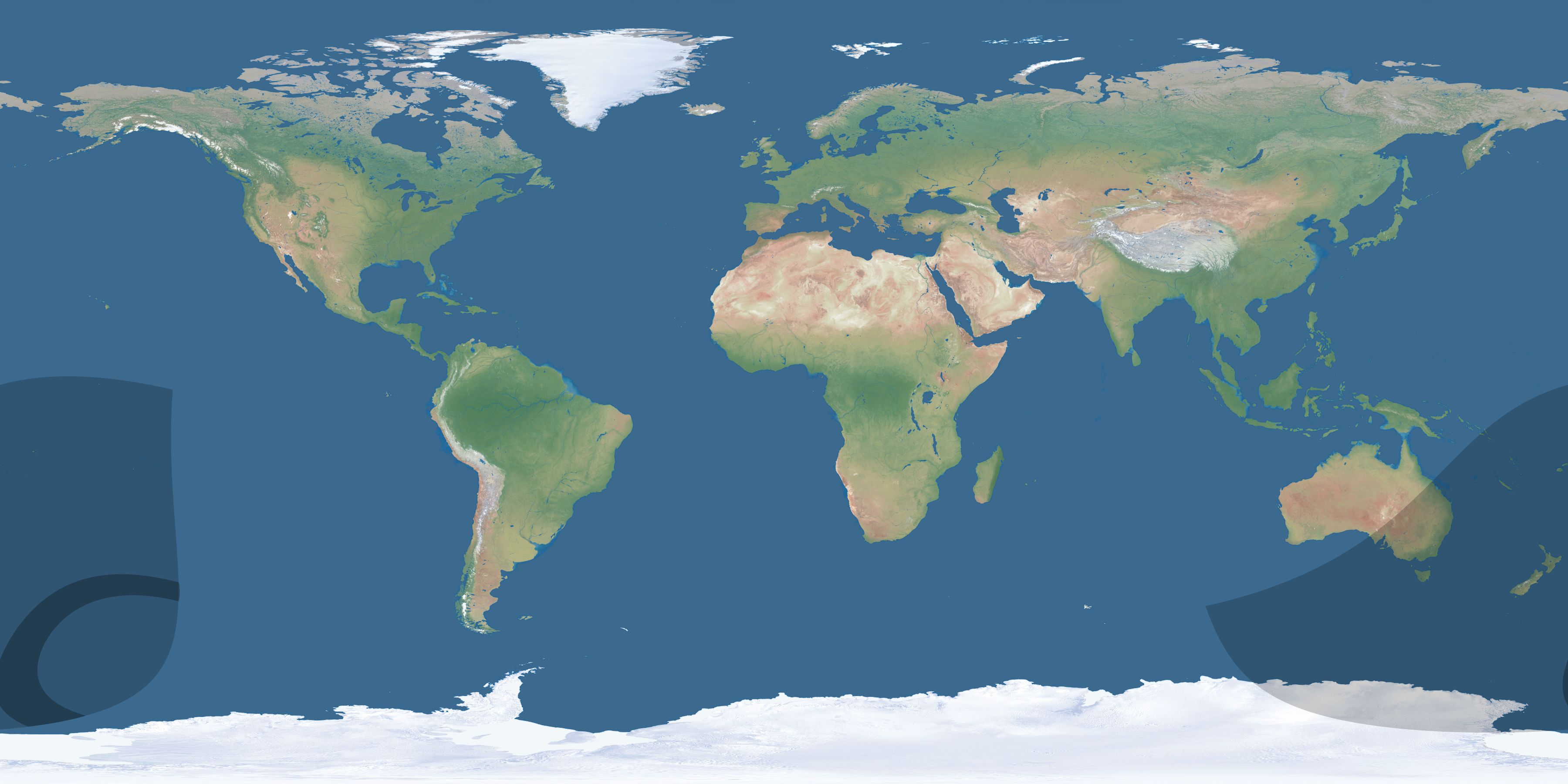Map of the umbra and penumbra path of the solar eclipse of 04/16/1371