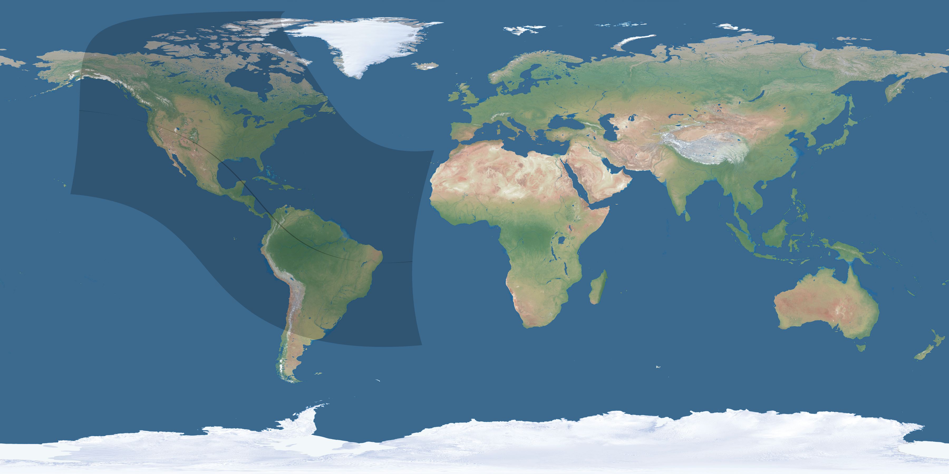 Map of the umbra and penumbra path of the solar eclipse of 09/27/1372