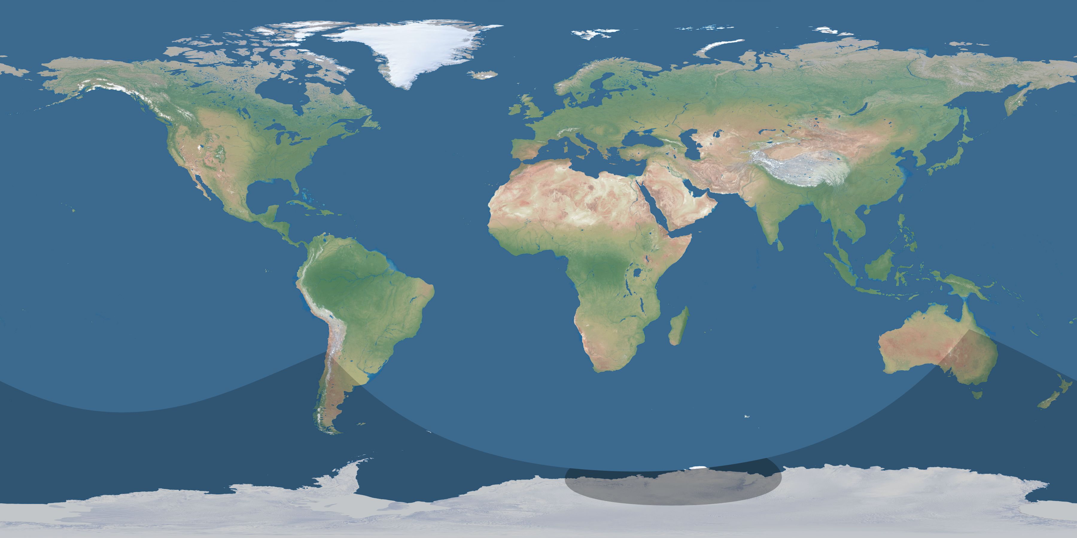 Map of the umbra and penumbra path of the solar eclipse of 11/20/1378