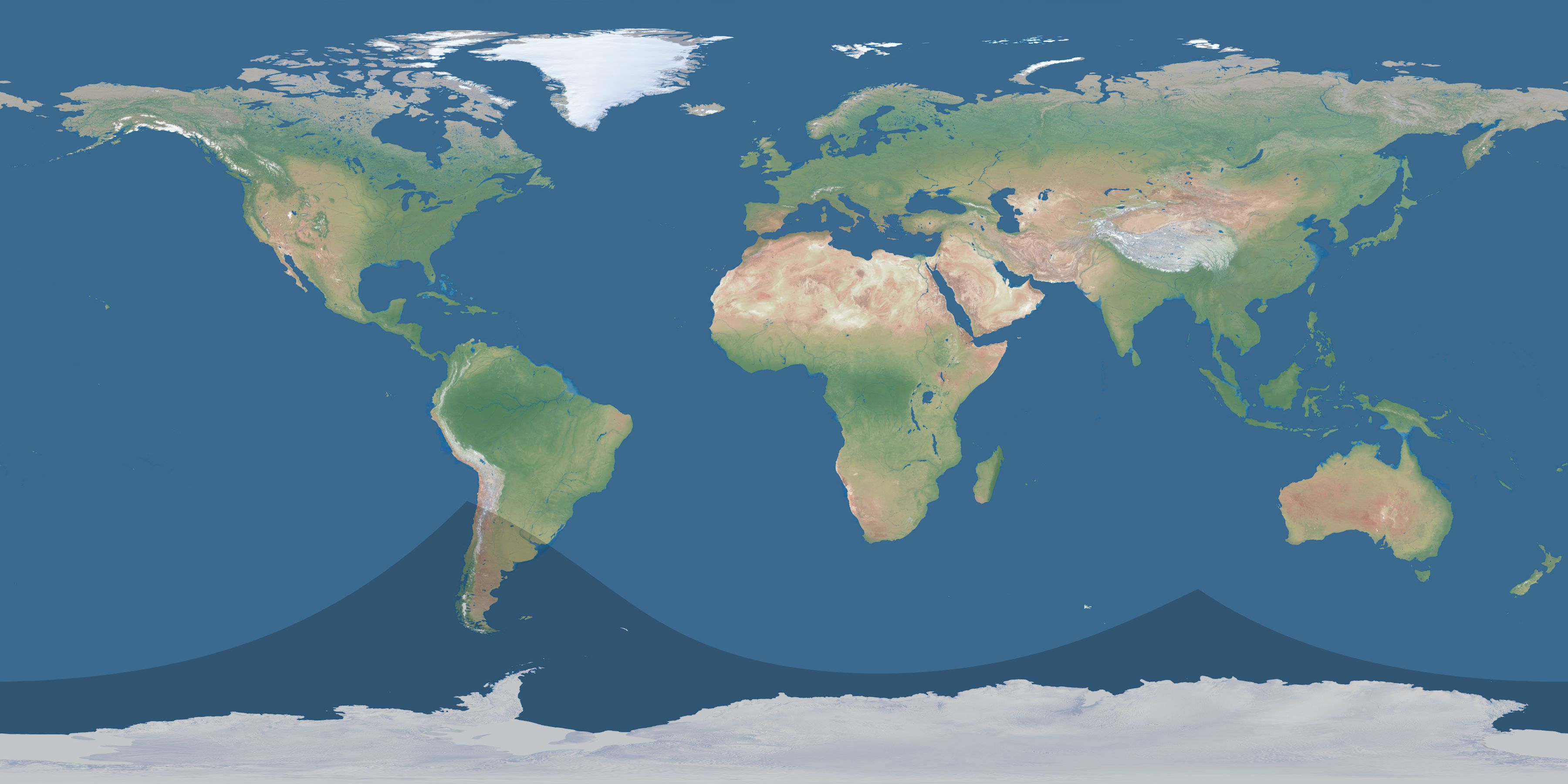 Map of the umbra and penumbra path of the solar eclipse of 11/29/1388