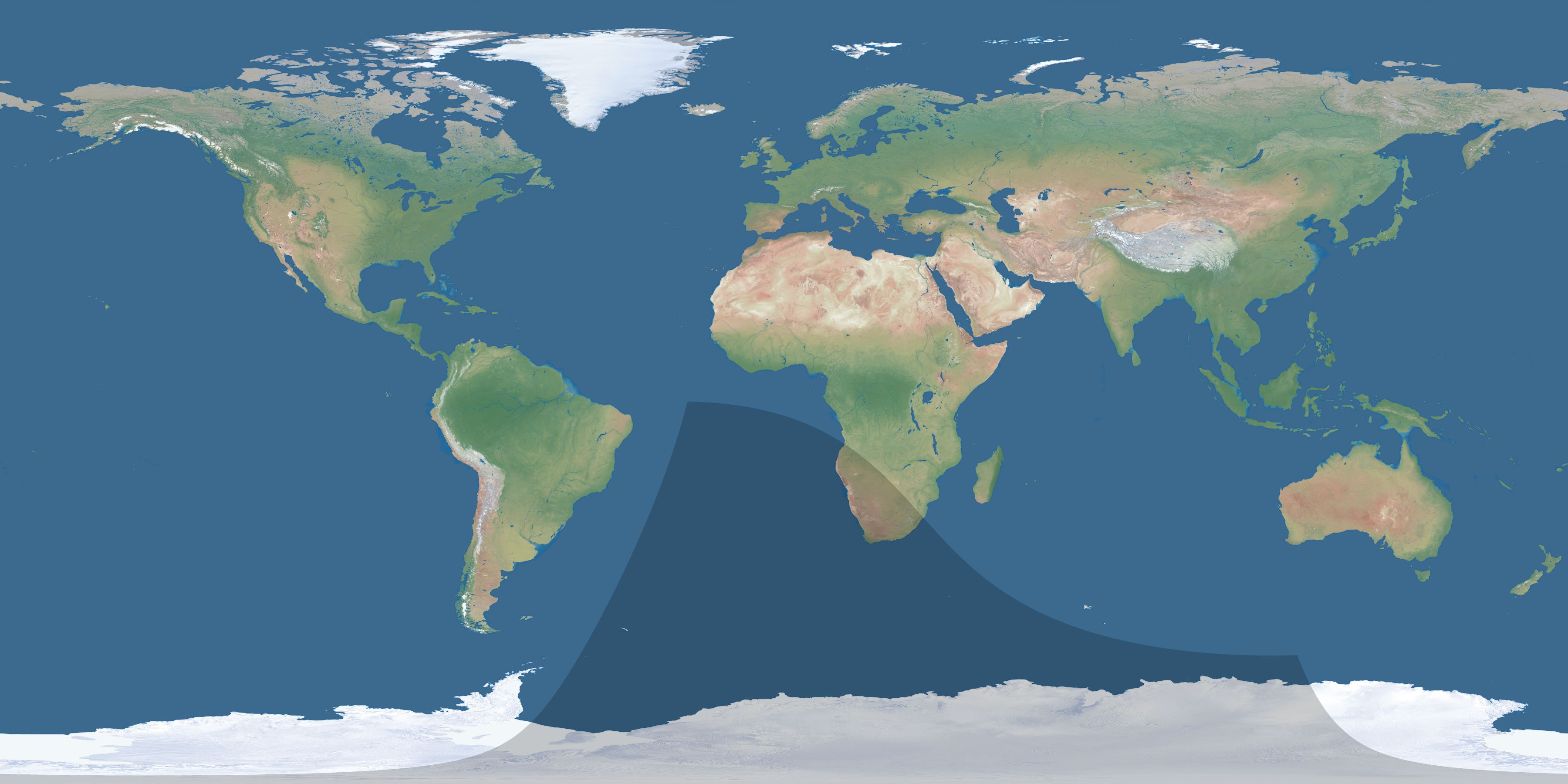 Map of the umbra and penumbra path of the solar eclipse of 09/17/1392