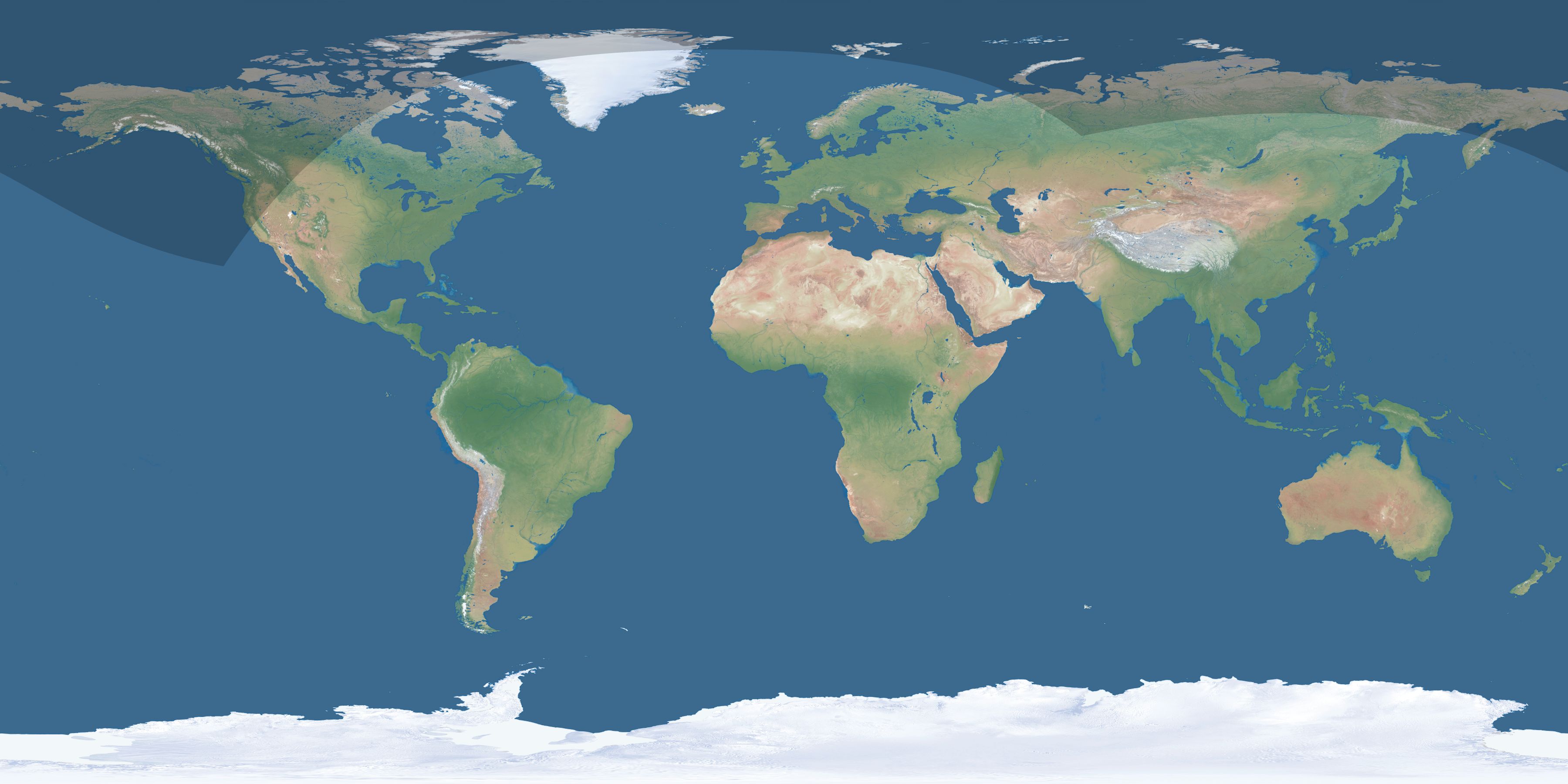 Map of the umbra and penumbra path of the solar eclipse of 08/18/1403
