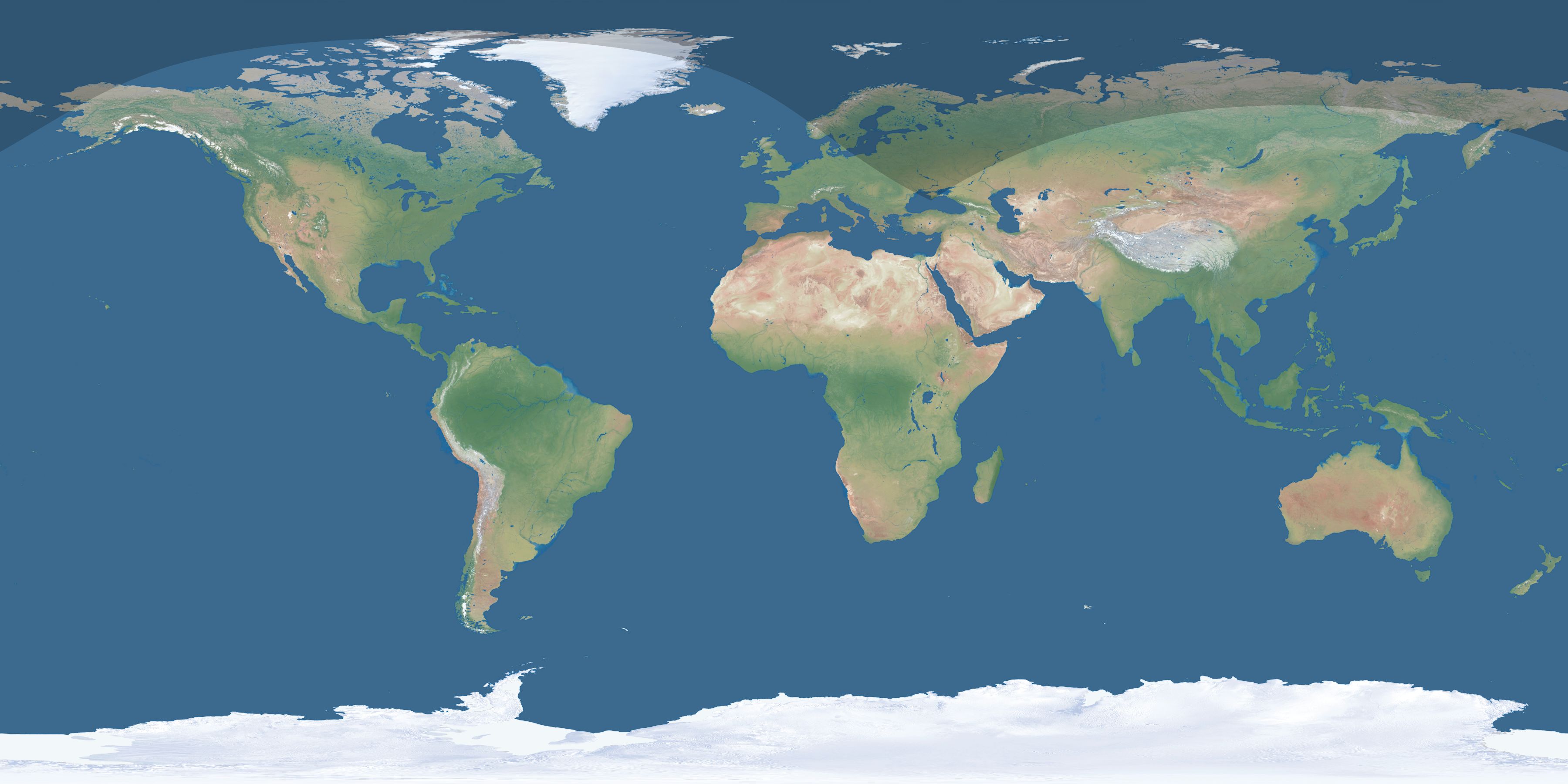 Map of the umbra and penumbra path of the solar eclipse of 06/17/1414