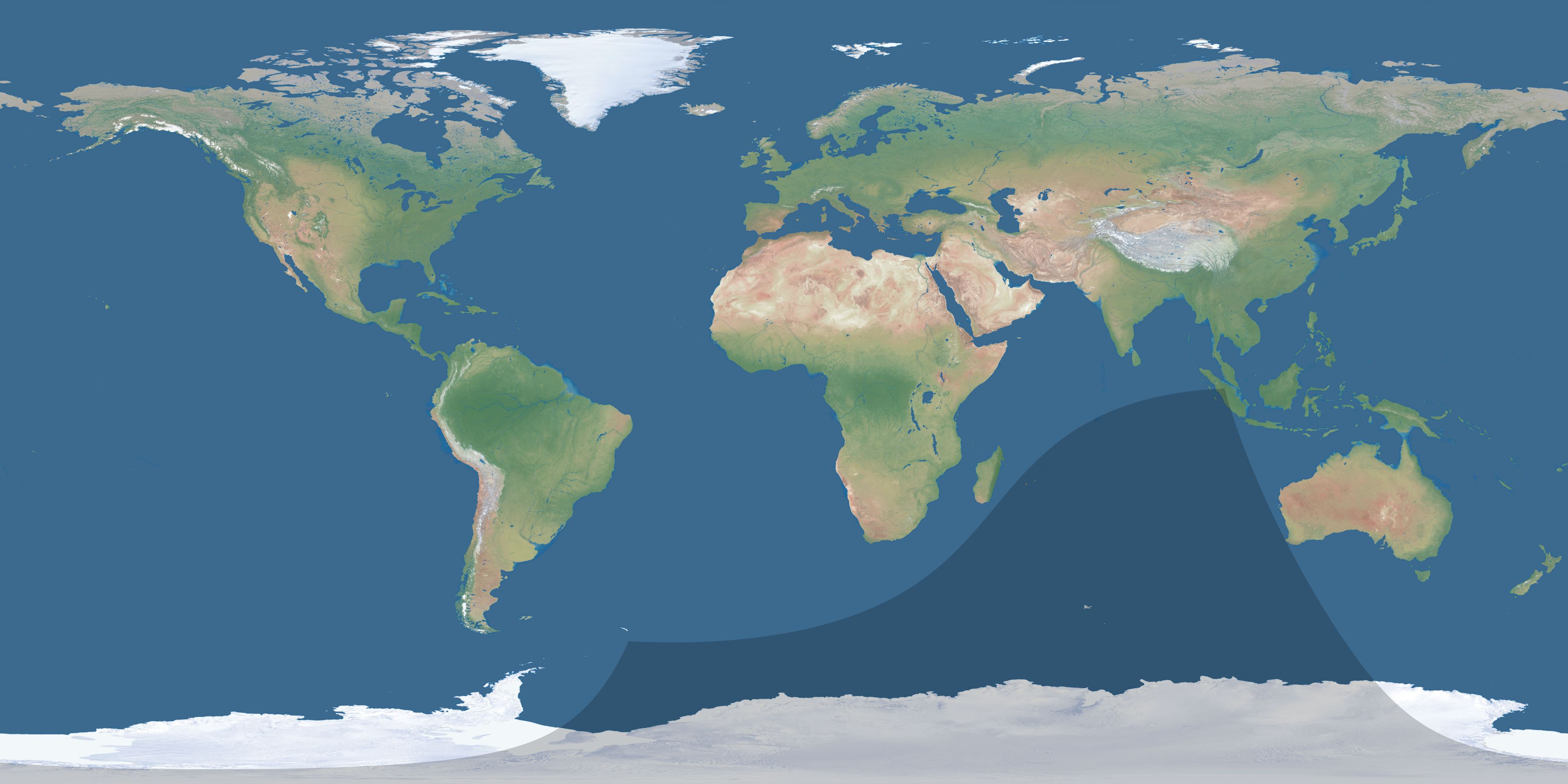 Map of the umbra and penumbra path of the solar eclipse of 03/05/1429