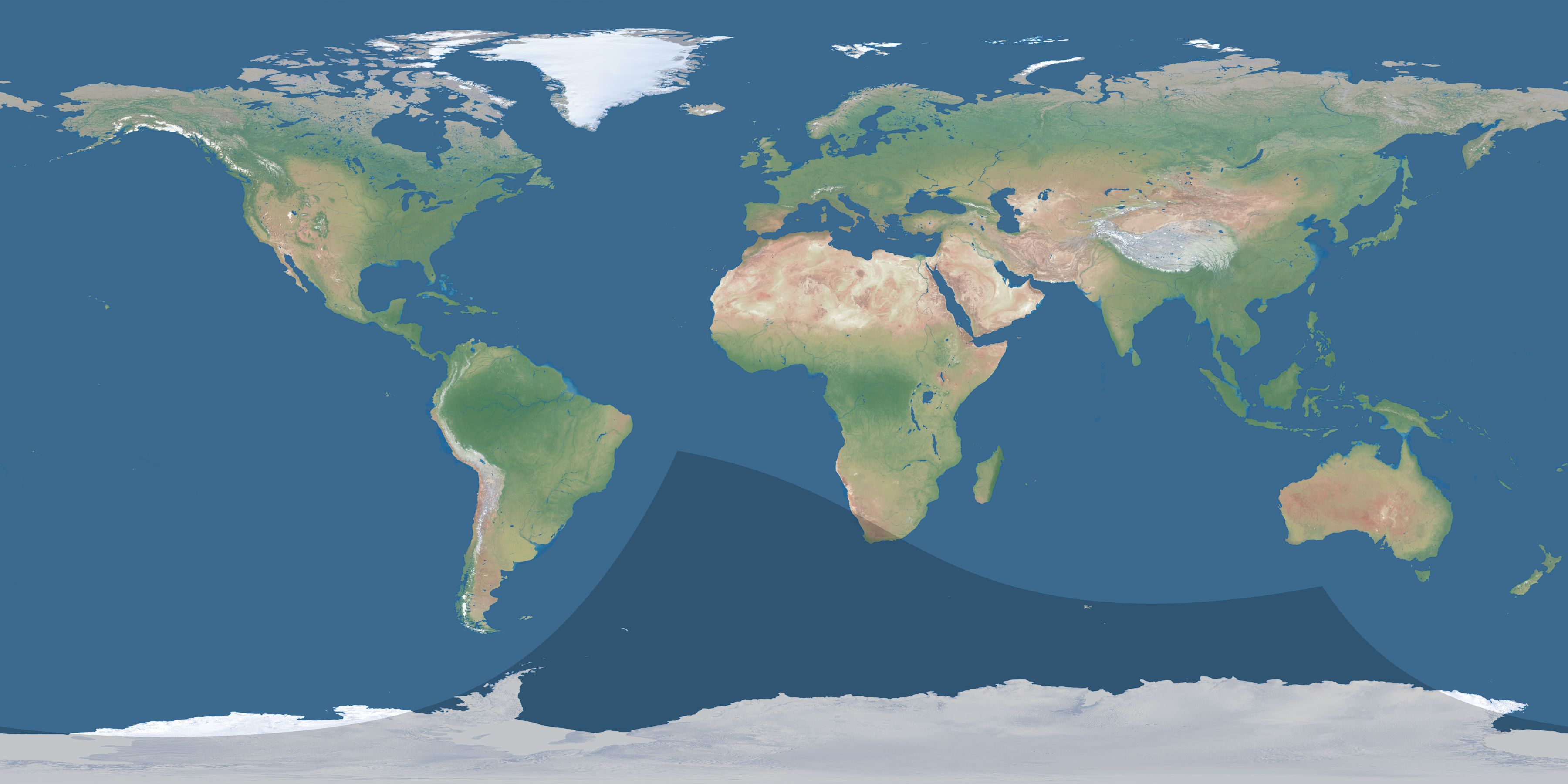 Map of the umbra and penumbra path of the solar eclipse of 10/10/1436