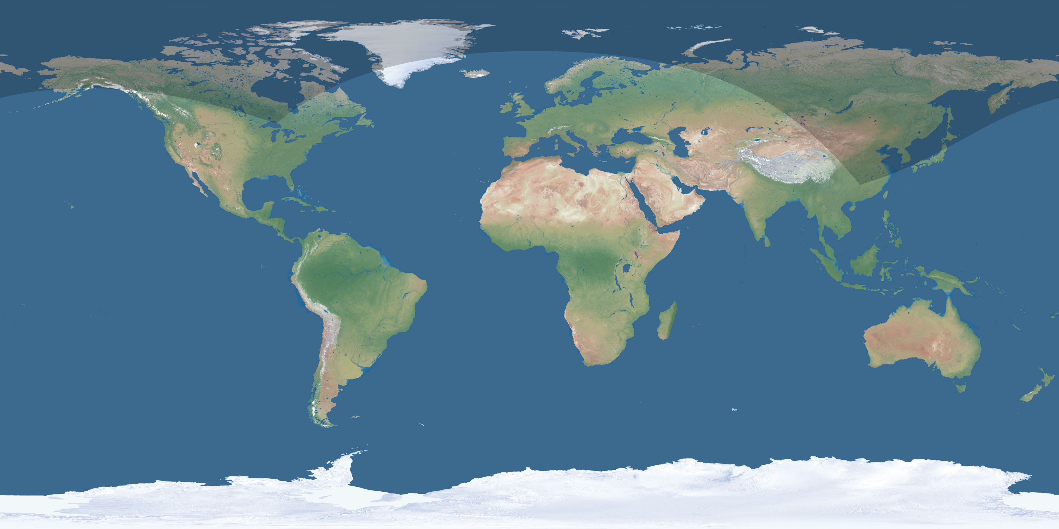 Map of the umbra and penumbra path of the solar eclipse of 04/27/1454