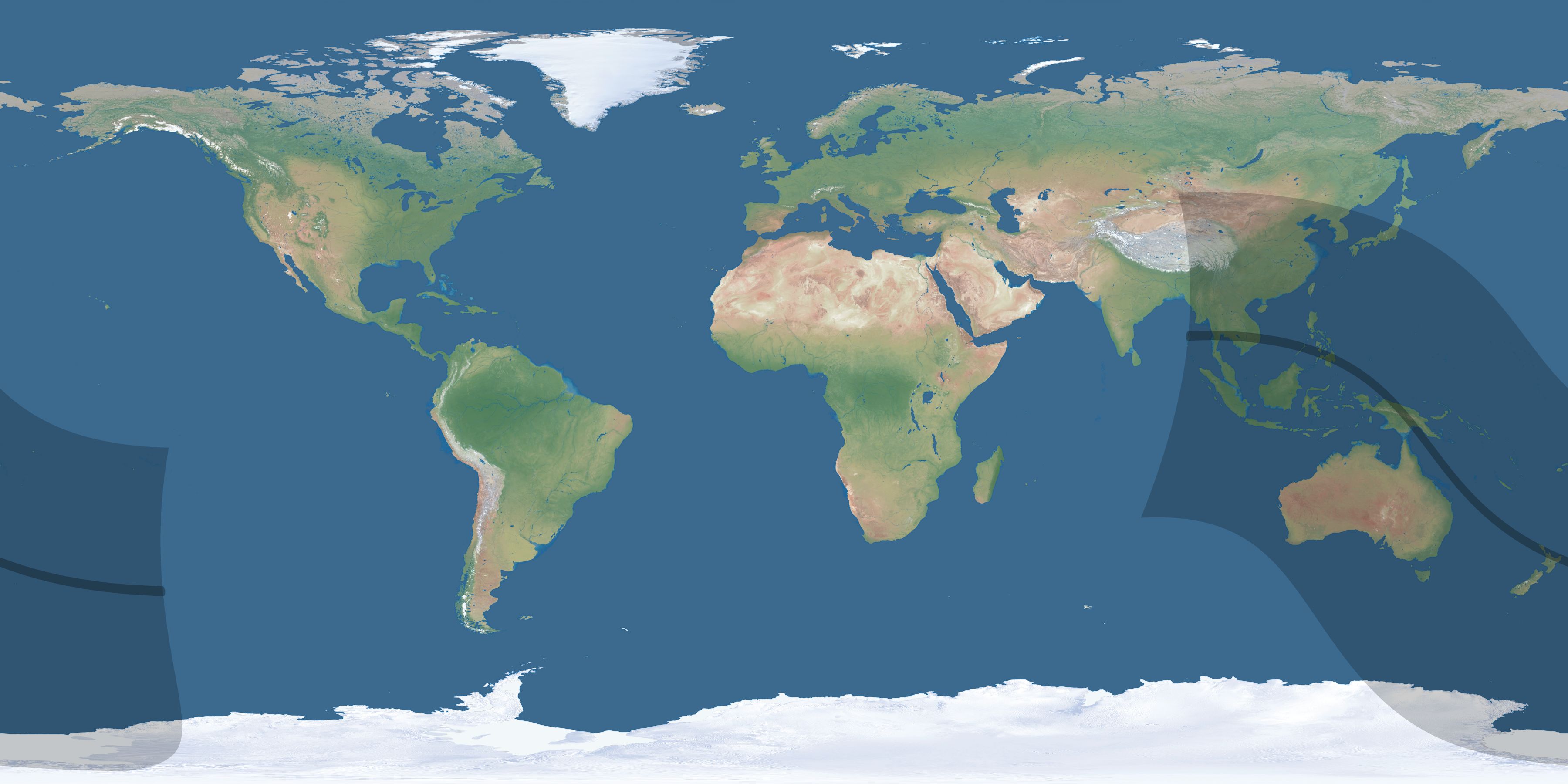 Map of the umbra and penumbra path of the solar eclipse of 09/09/1485