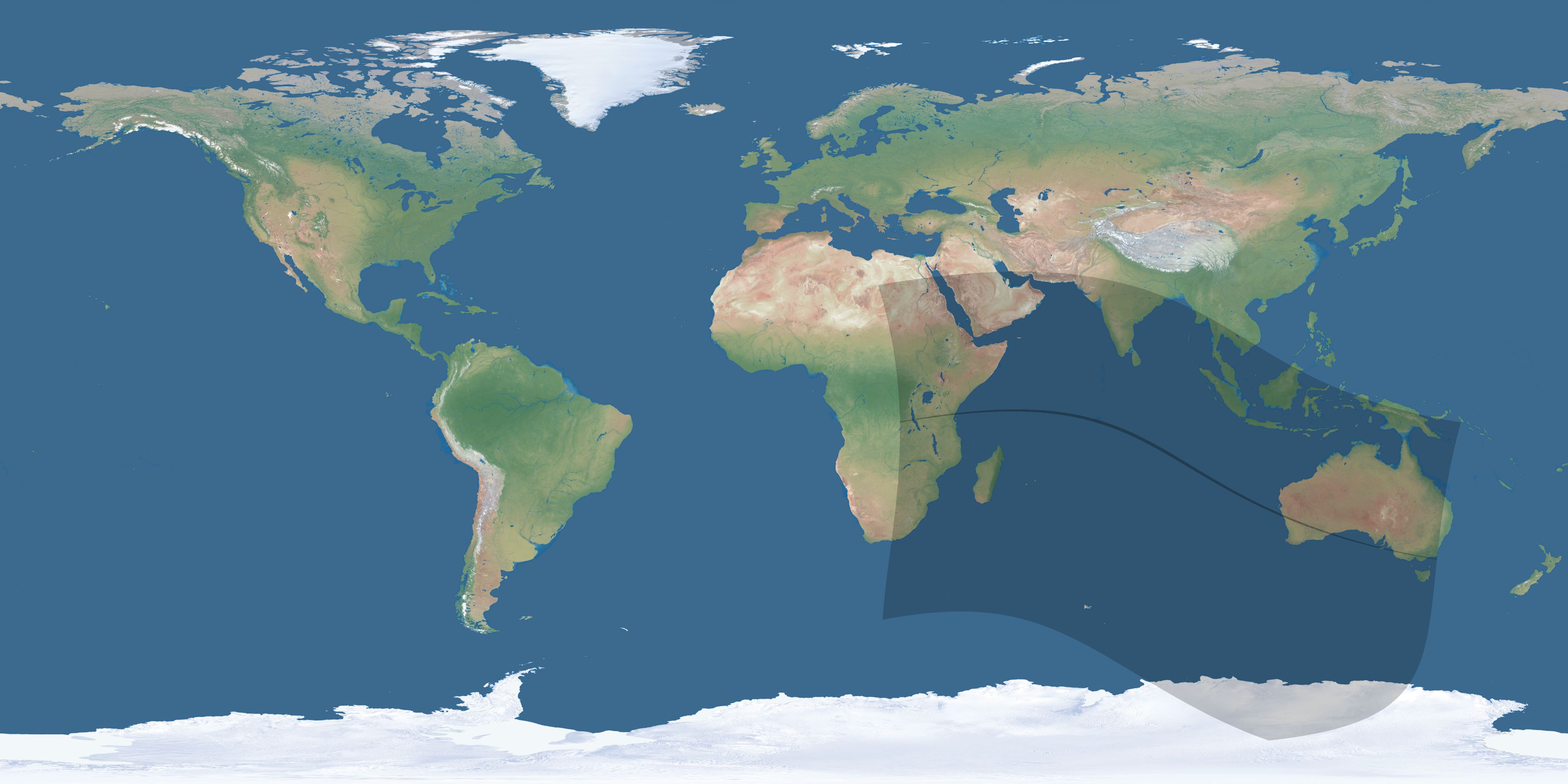 Map of the umbra and penumbra path of the solar eclipse of 08/20/1495