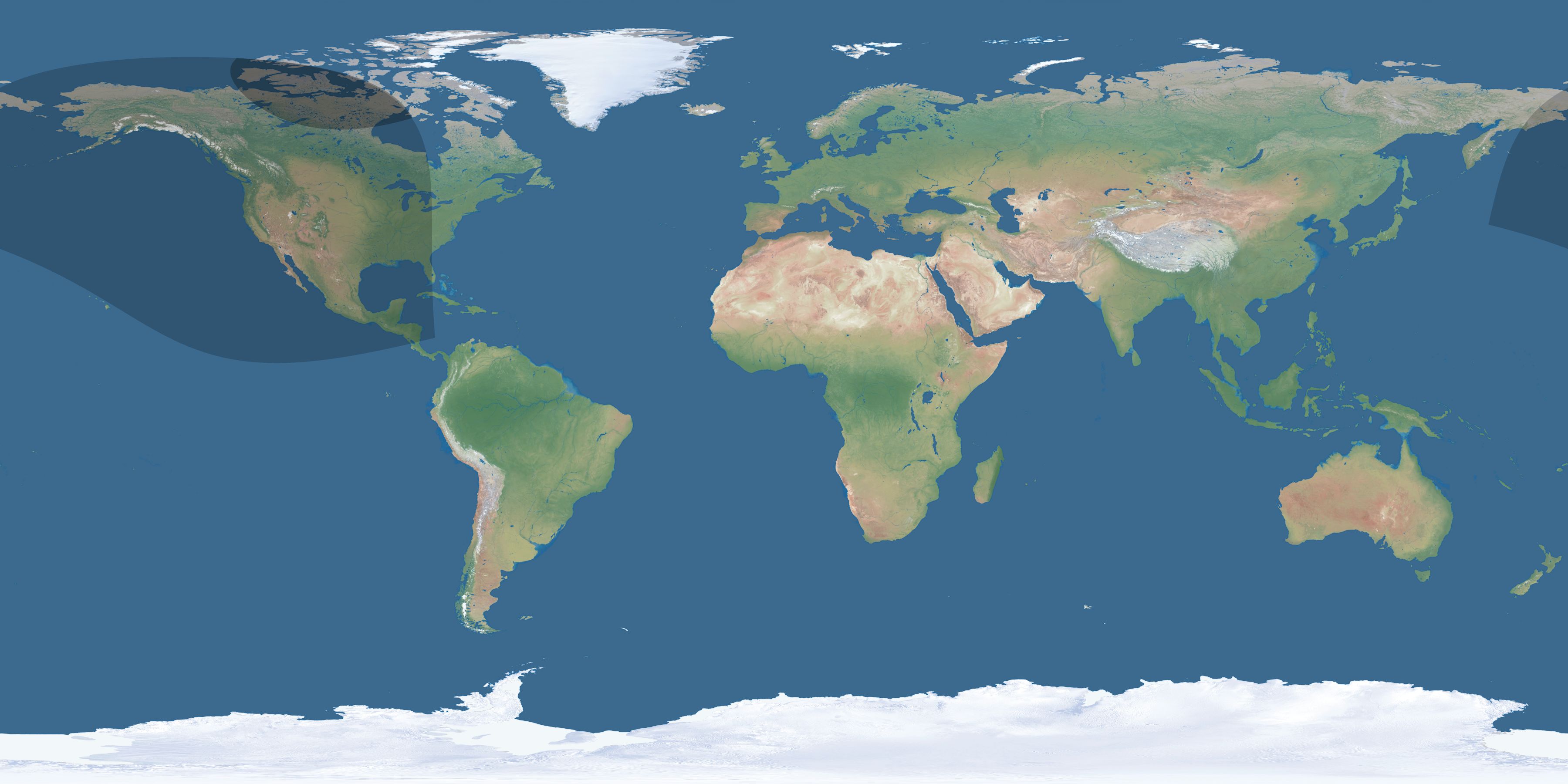 Map of the umbra and penumbra path of the solar eclipse of 10/21/1511