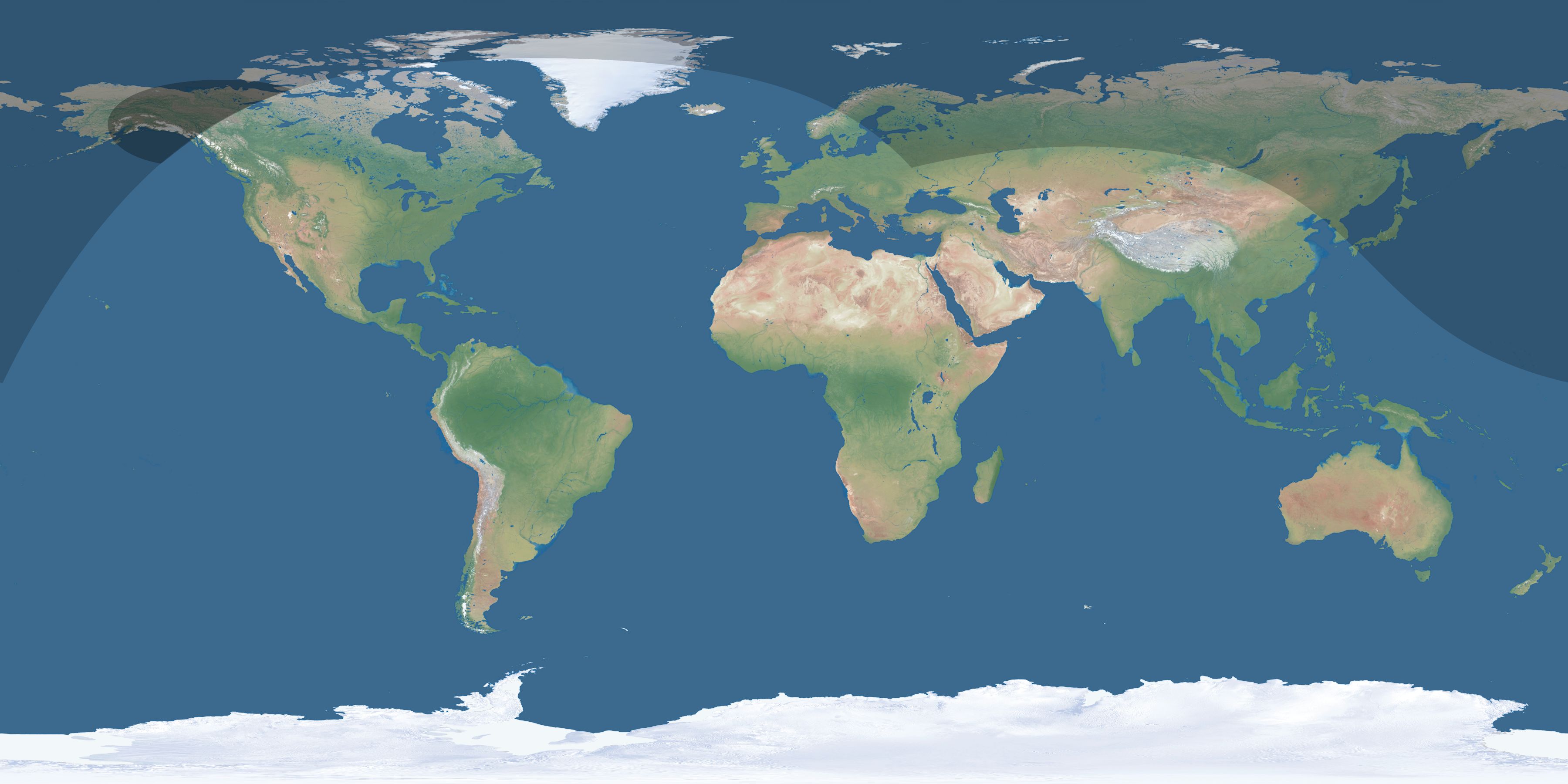 Map of the umbra and penumbra path of the solar eclipse of 08/11/1523