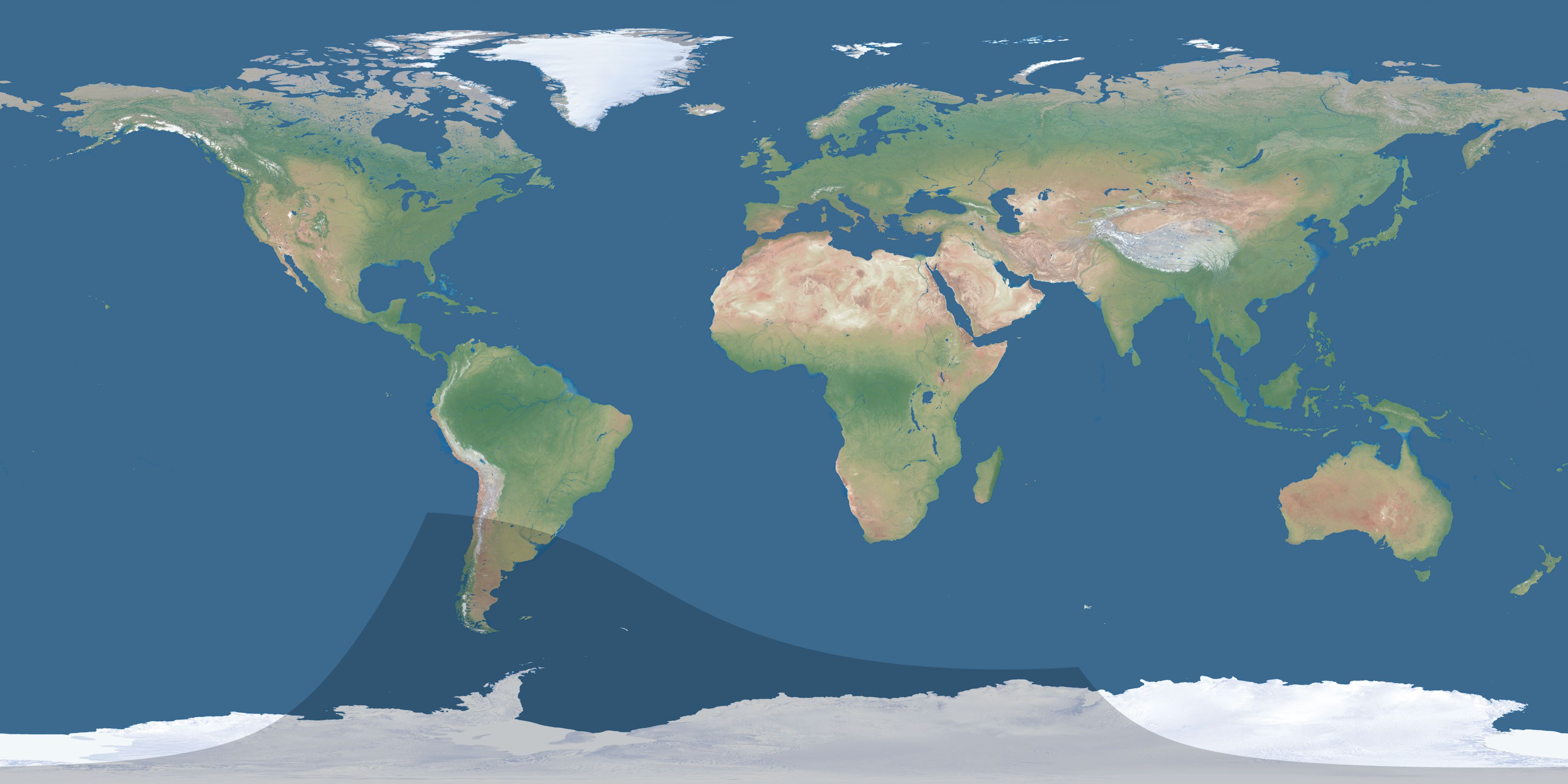 Map of the umbra and penumbra path of the solar eclipse of 09/21/1530