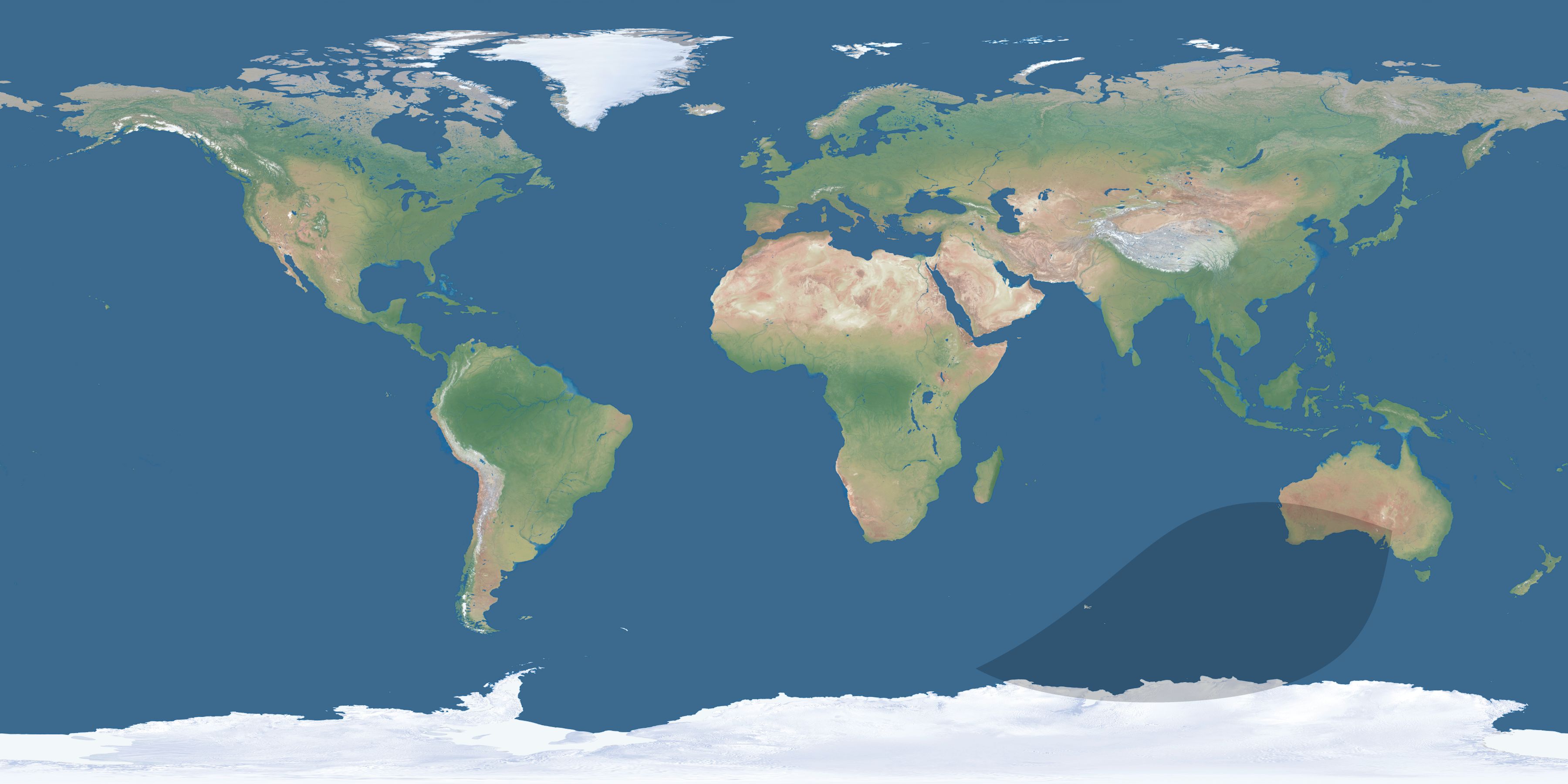 Map of the umbra and penumbra path of the solar eclipse of 05/09/1537