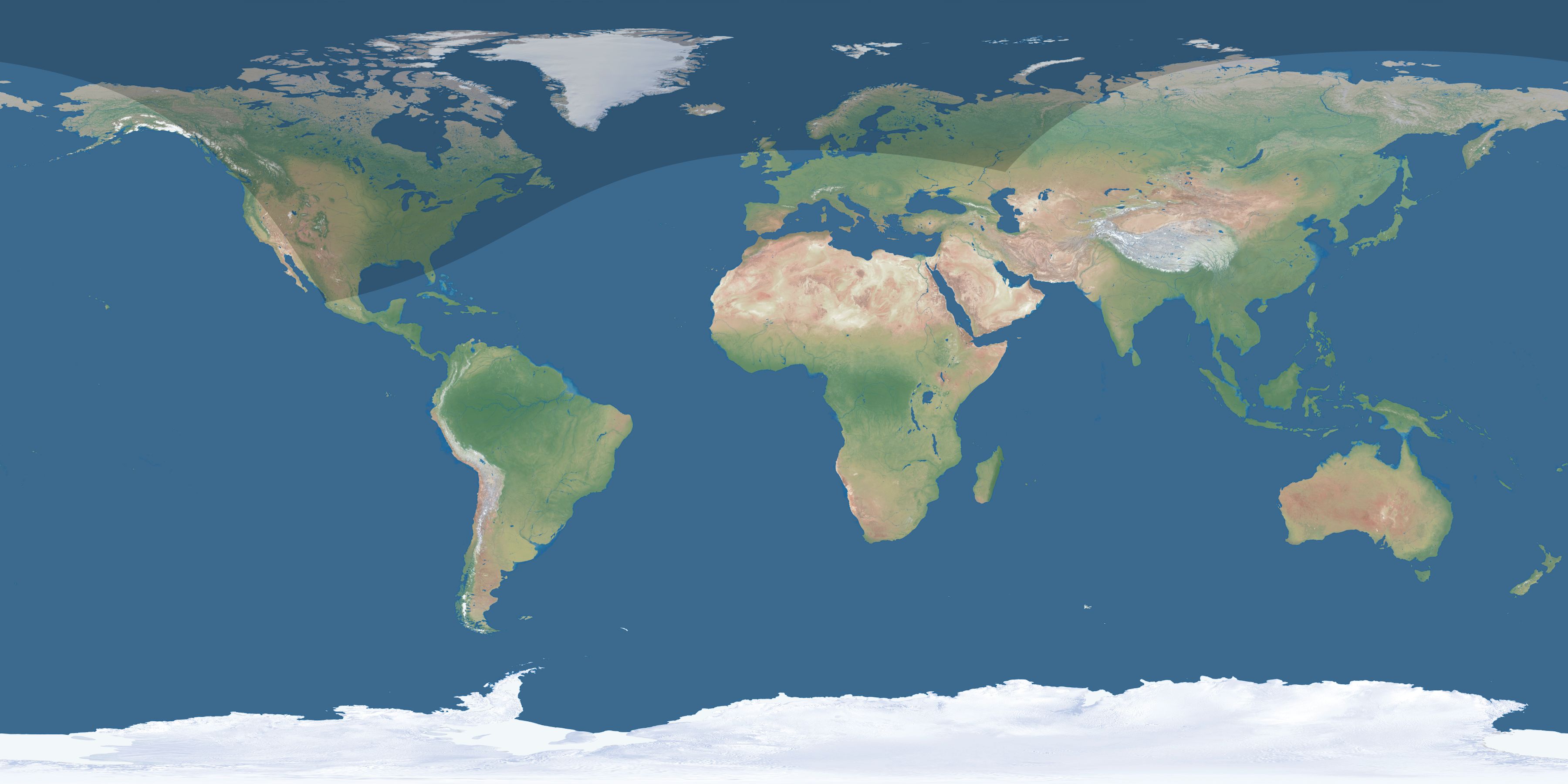 Map of the umbra and penumbra path of the solar eclipse of 04/08/1548