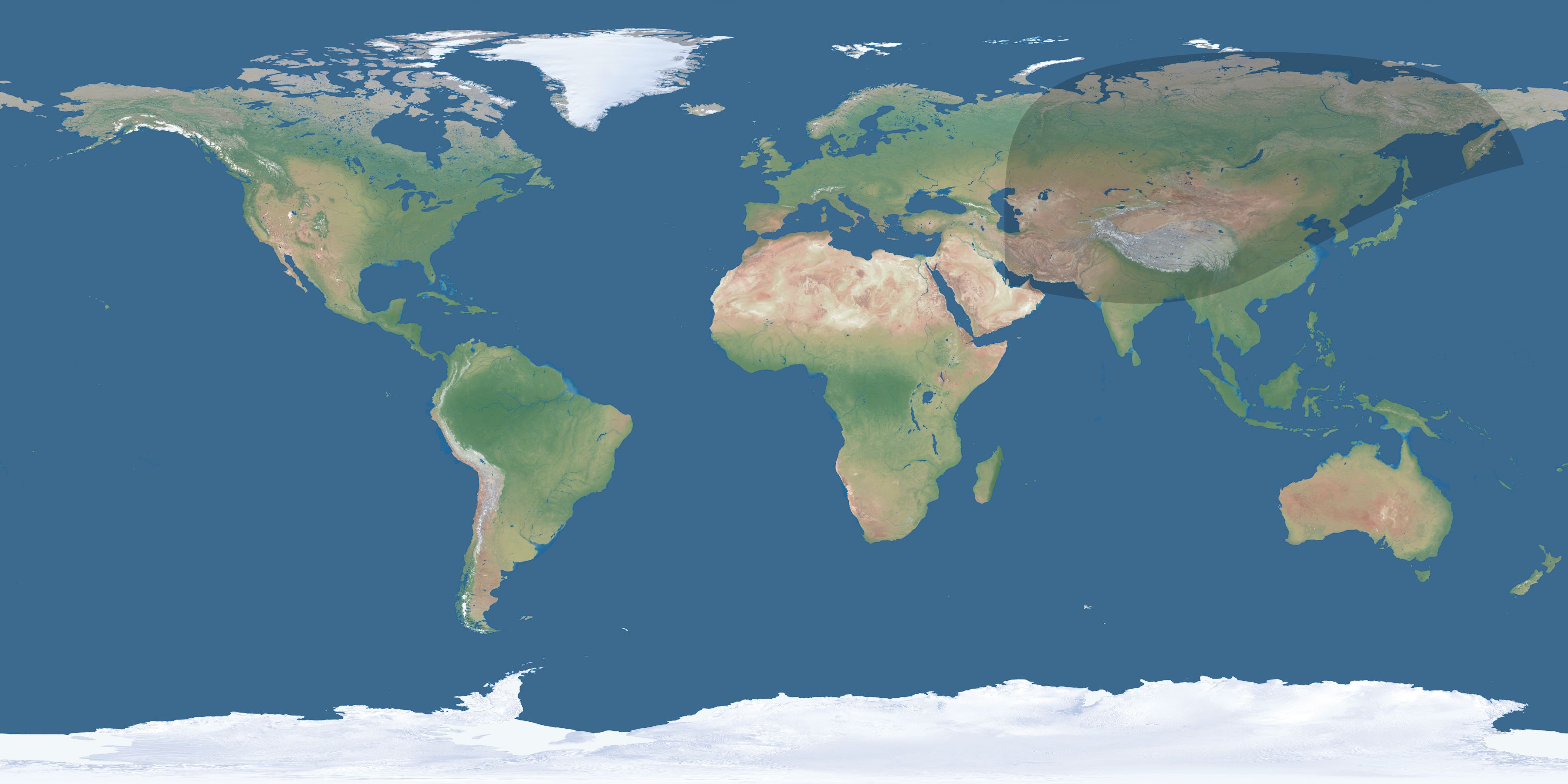Map of the umbra and penumbra path of the solar eclipse of 02/05/1570