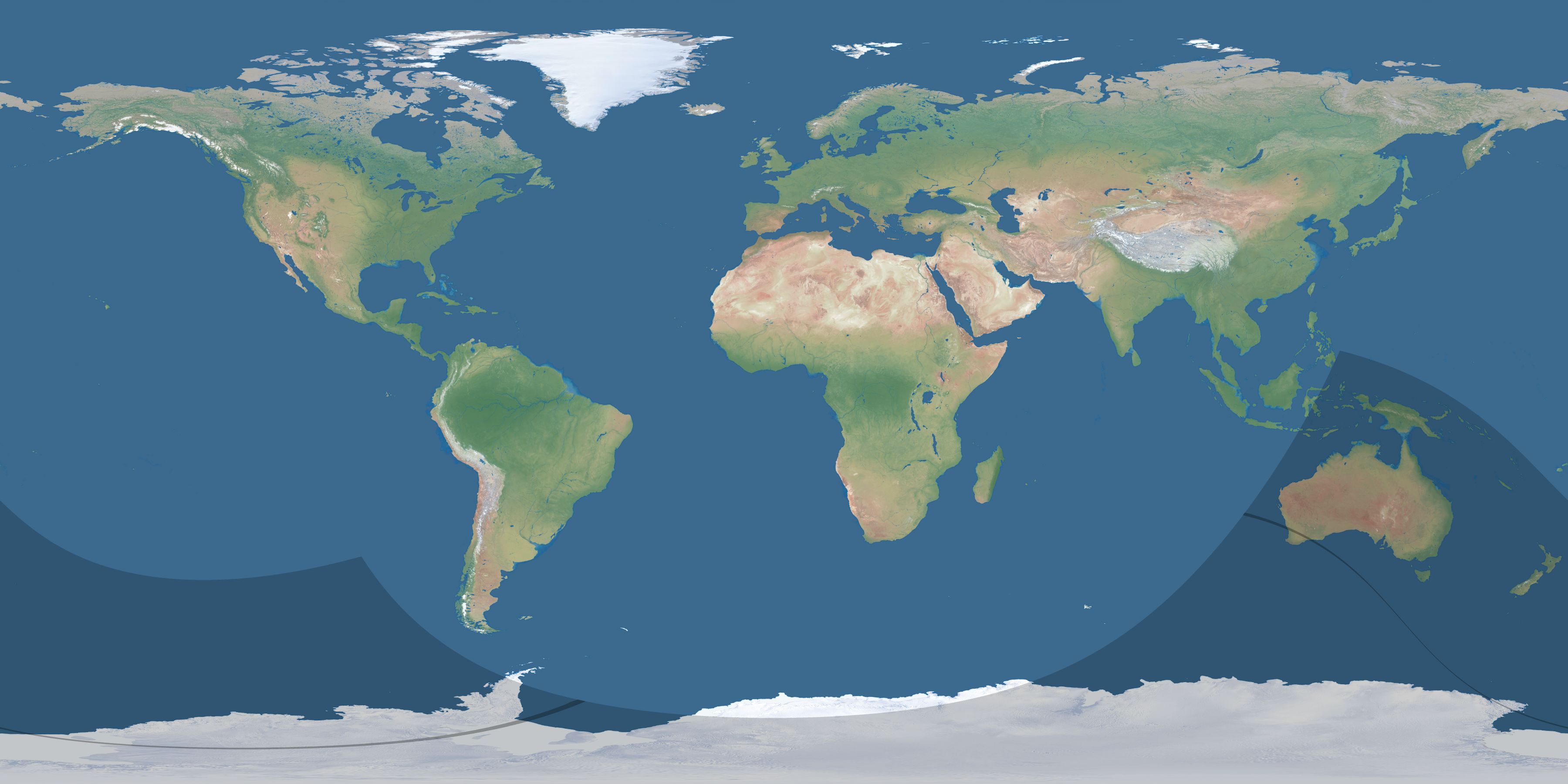 Map of the umbra and penumbra path of the solar eclipse of 10/21/1576