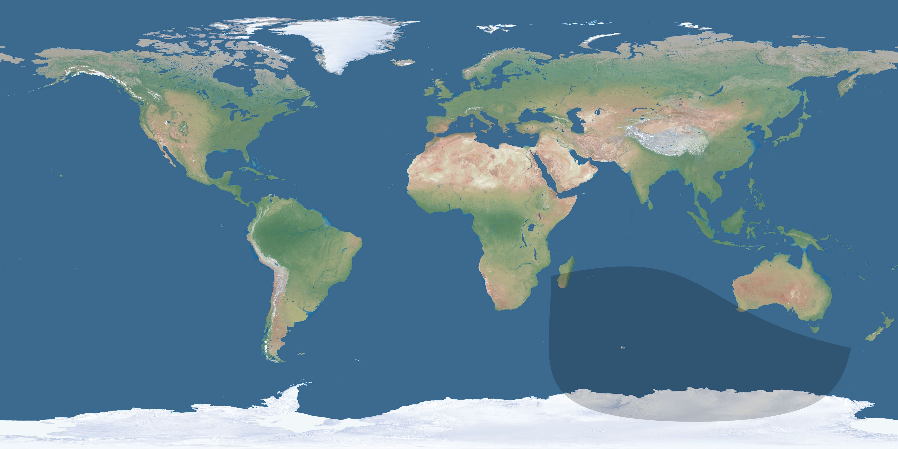 Map of the umbra and penumbra path of the solar eclipse of 08/22/1588