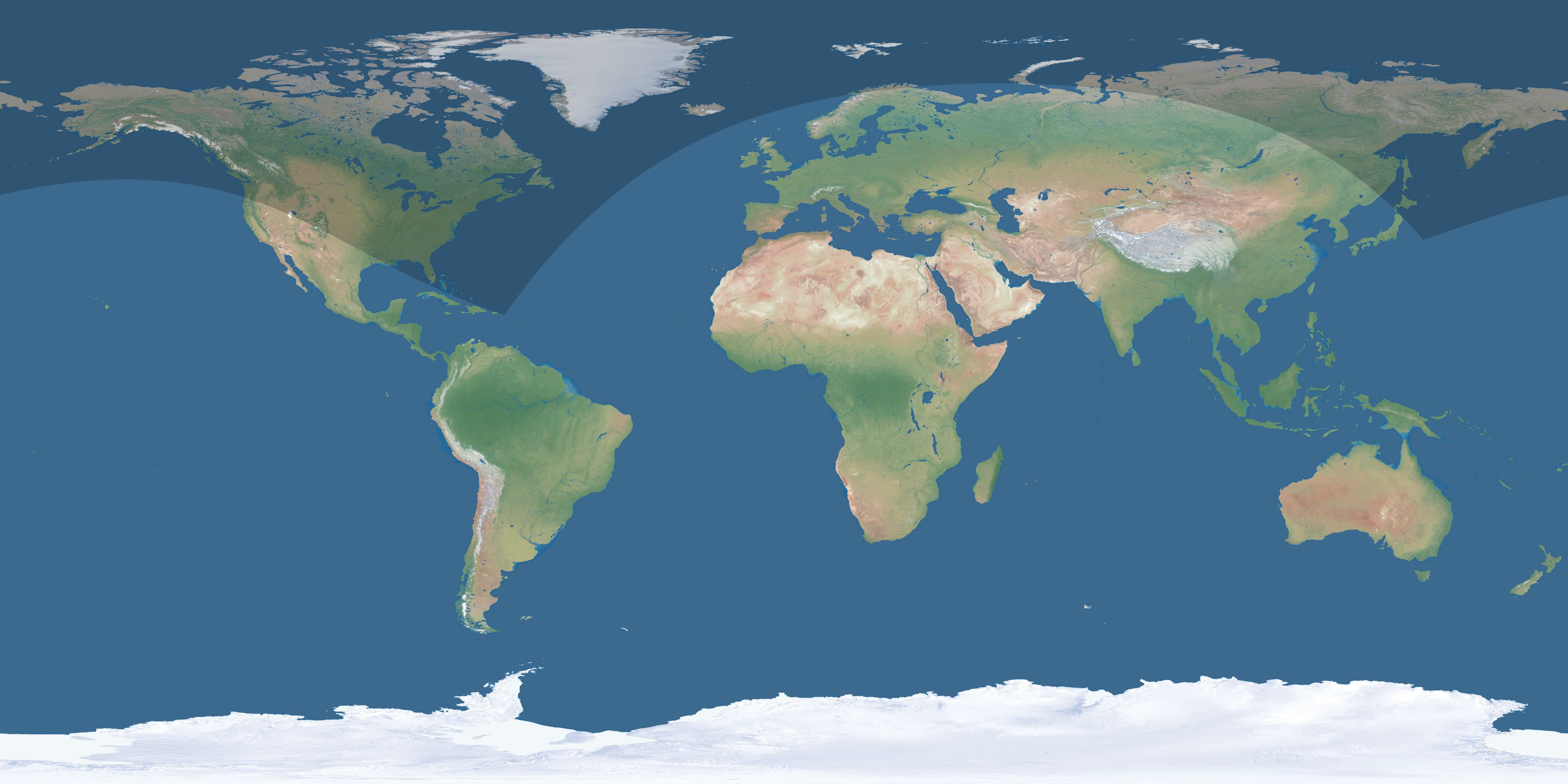 Map of the umbra and penumbra path of the solar eclipse of 07/30/1609
