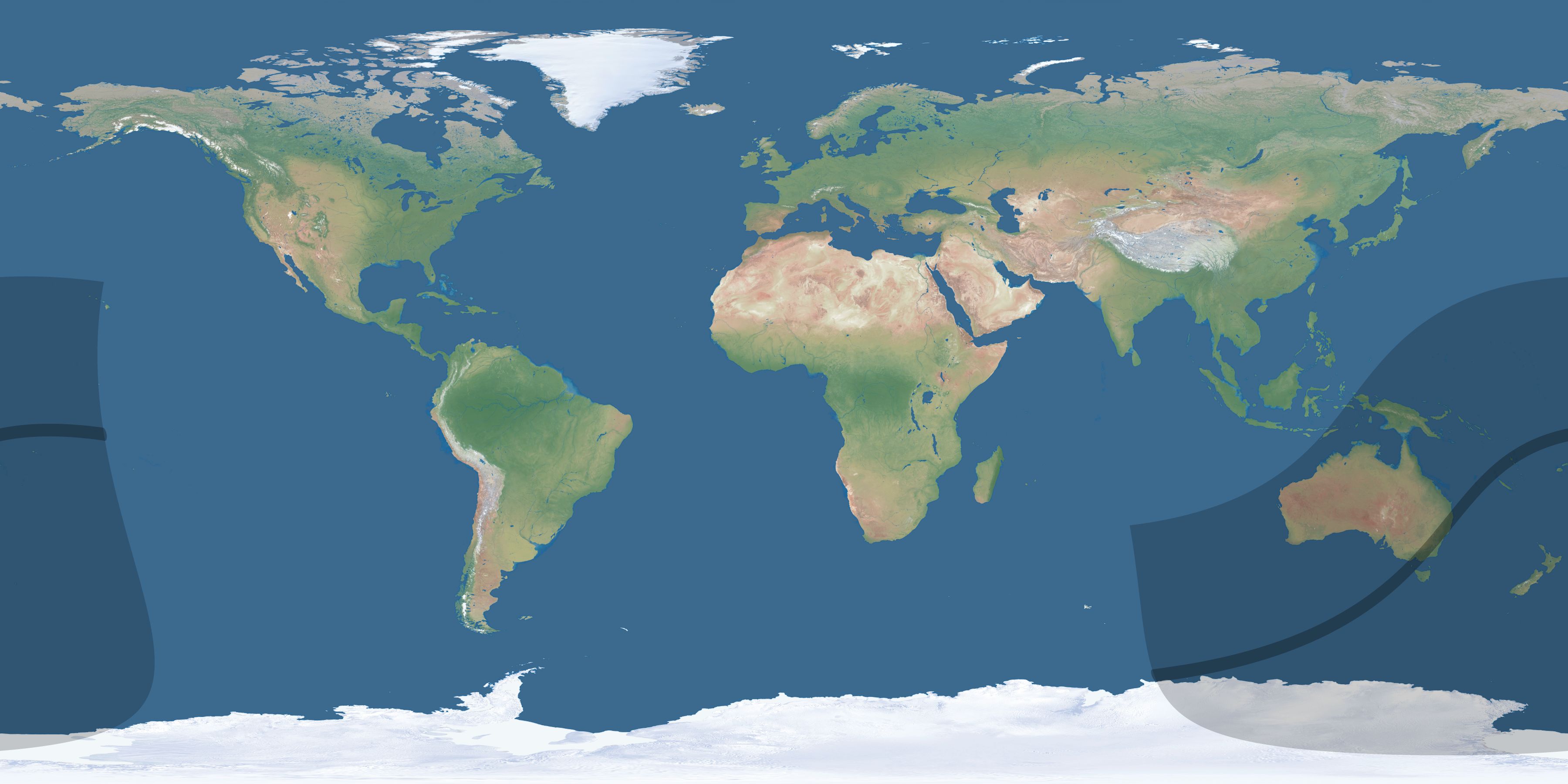Map of the umbra and penumbra path of the solar eclipse of 04/09/1614