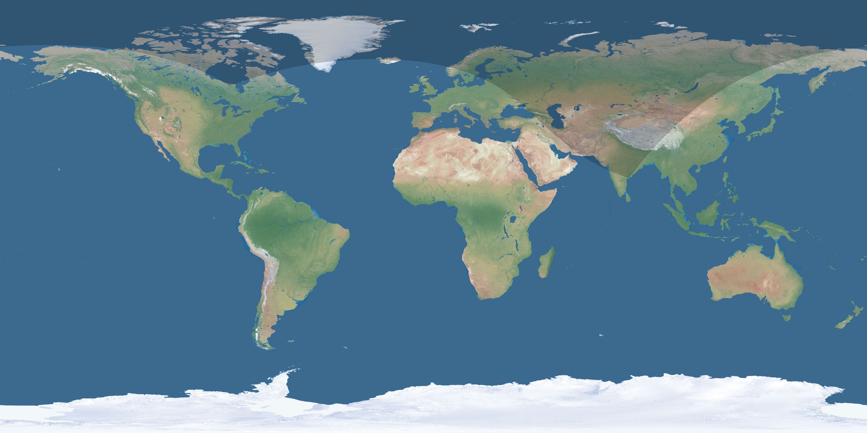 Map of the umbra and penumbra path of the solar eclipse of 08/01/1617